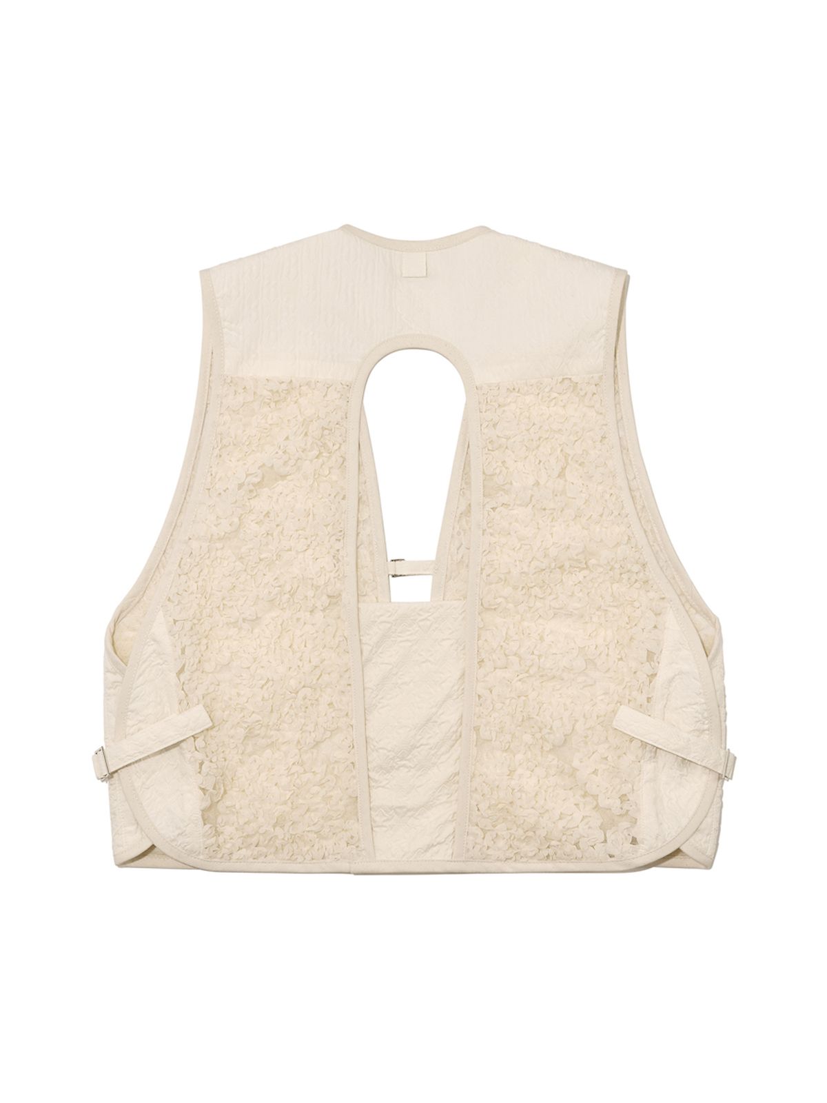 글로니(GLOWNY) GG LACE CARGO VEST (IVORY)