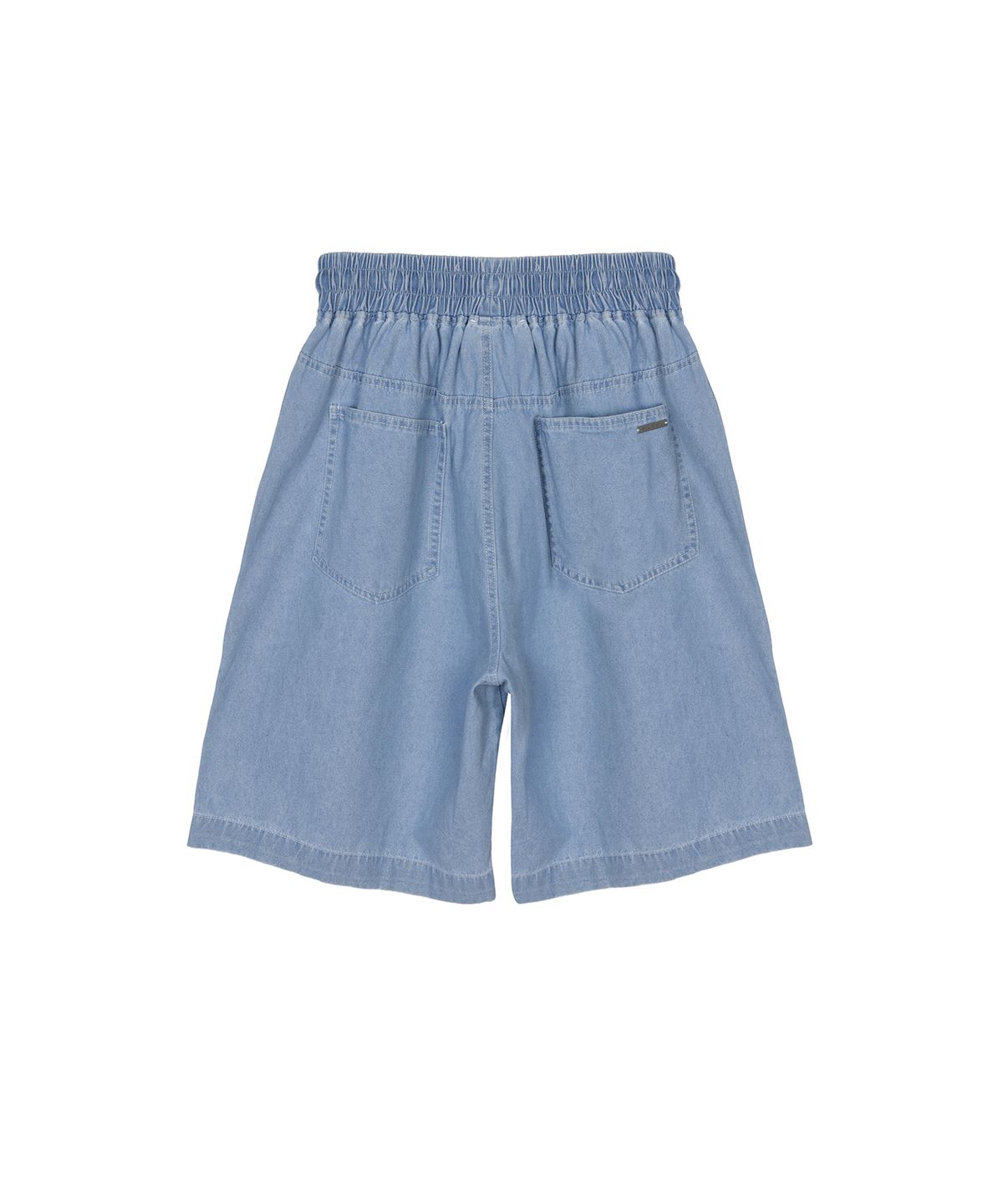 닉앤니콜(NICK&NICOLE) WASHED BANDING BURMUDA DENIM PANTS_SKY BLUE