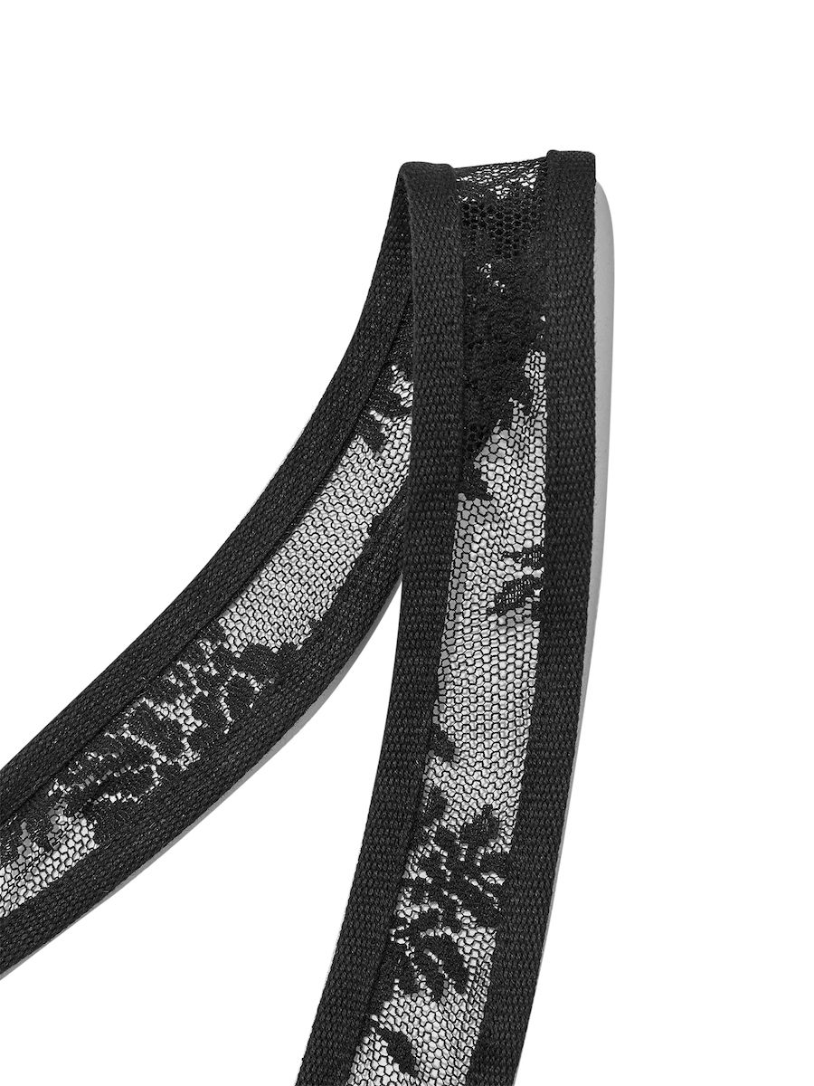 MUSINSA | GLOWNY FLORAL LACE BAG (BLACK)