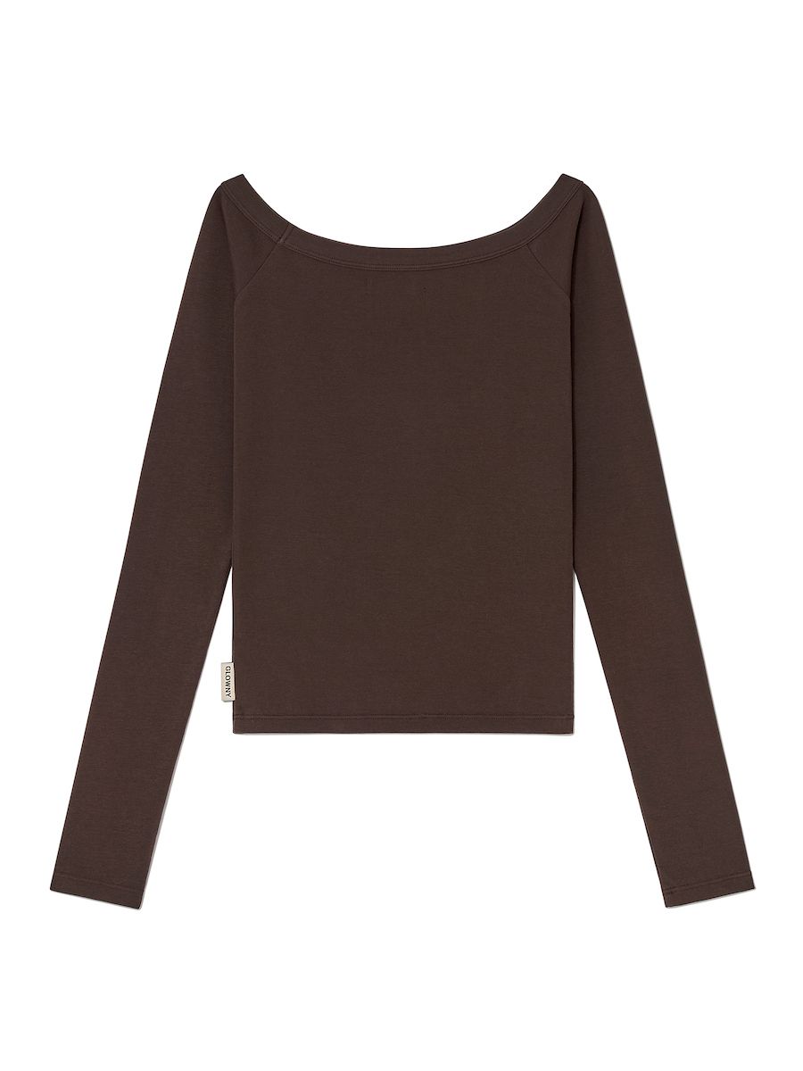 GLOWNY GIRLFRIEND OFF SHOULDER TOP (TAN)