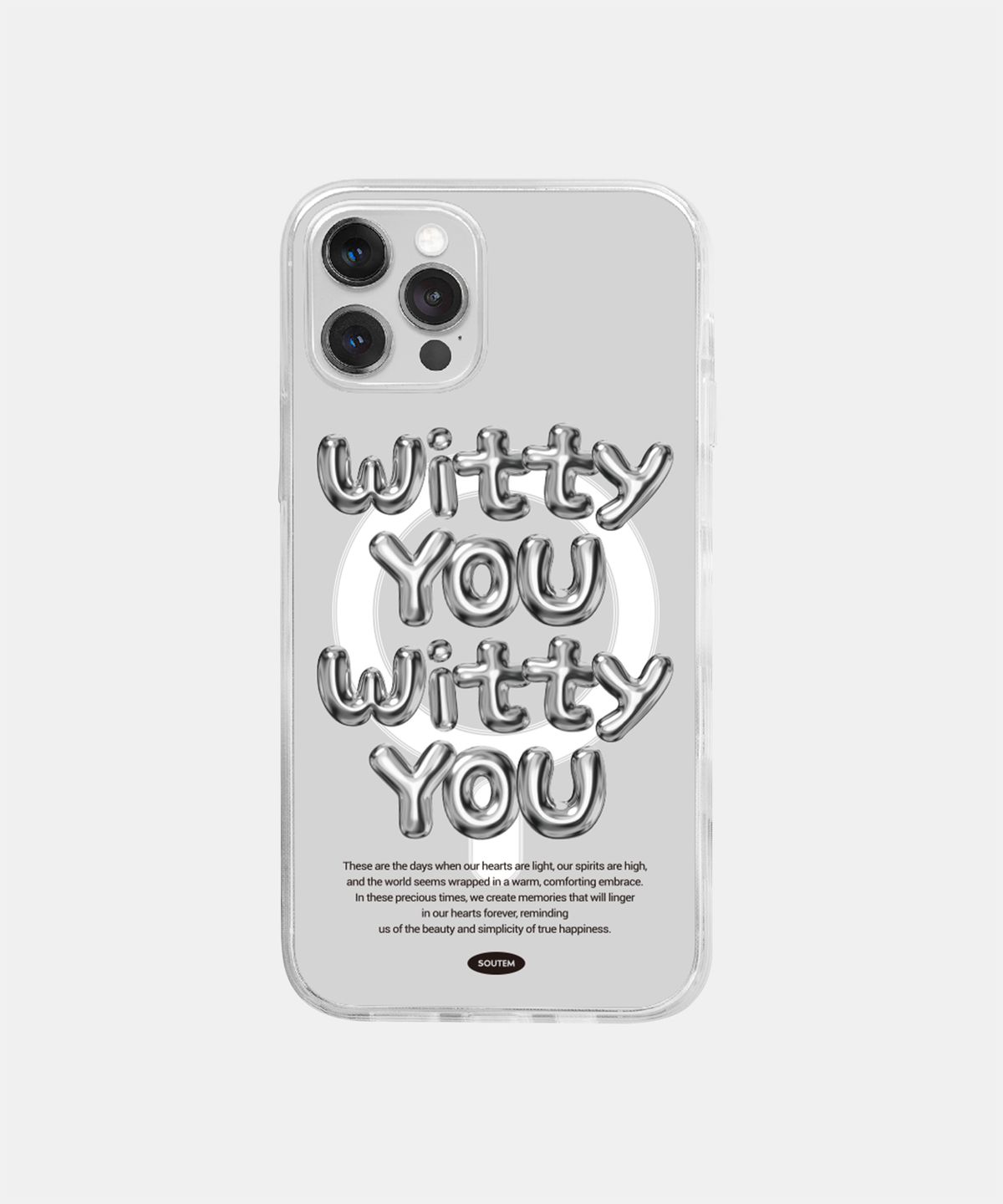 소유템(SOUTEM) [Magsafe] Silver Garden Phone Case_Clear
