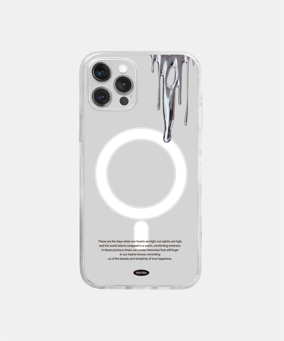 소유템(SOUTEM) [Magsafe] Silver Garden Phone Case_Clear