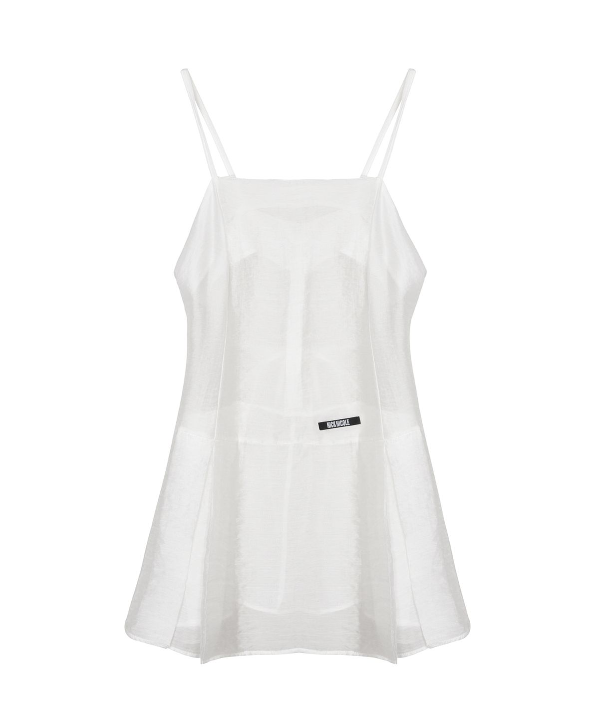 닉앤니콜(NICK&NICOLE) SHEER LAYERED STRAP DRESS_WHITE