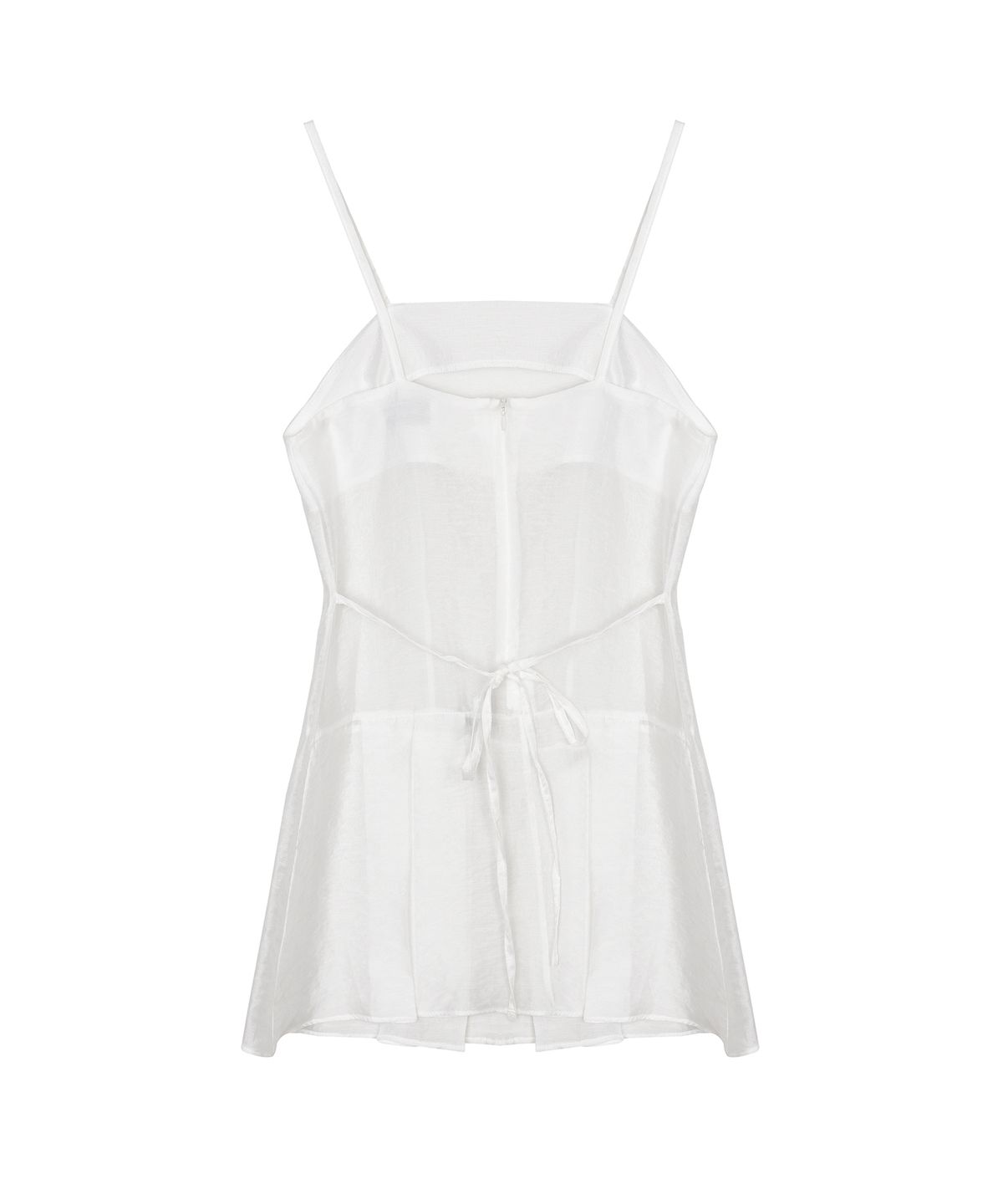 닉앤니콜(NICK&NICOLE) SHEER LAYERED STRAP DRESS_WHITE