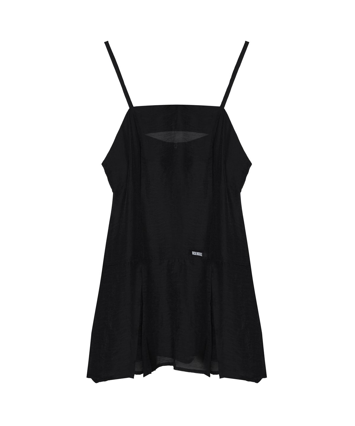닉앤니콜(NICK&NICOLE) SHEER LAYERED STRAP DRESS_BLACK