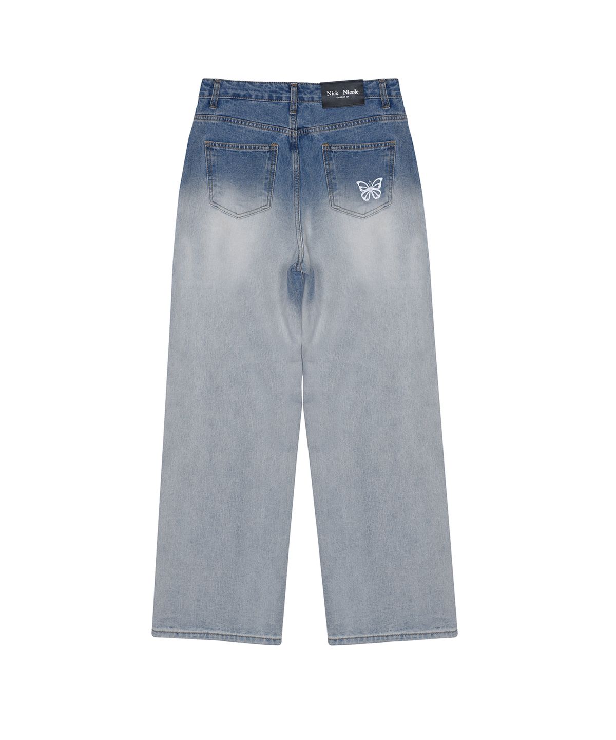 닉앤니콜(NICK&NICOLE) BUTTERFLY FADED WASHING DENIM PANTS_BLUE