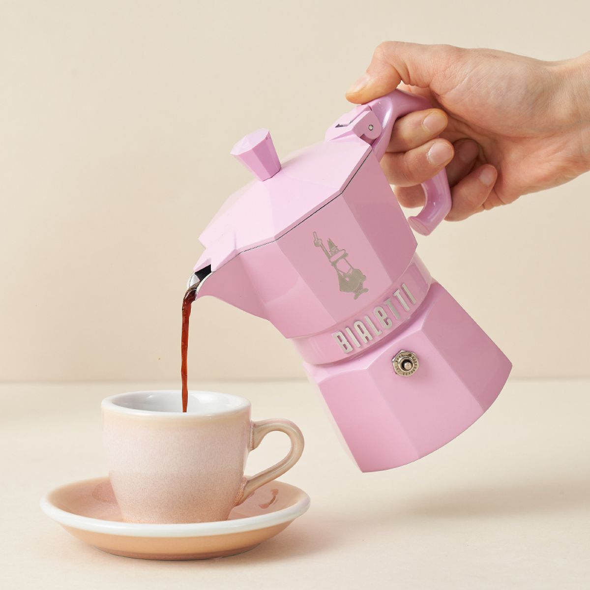 비알레띠(BIALETTI) 모카 익스클루시브 핑크 3컵