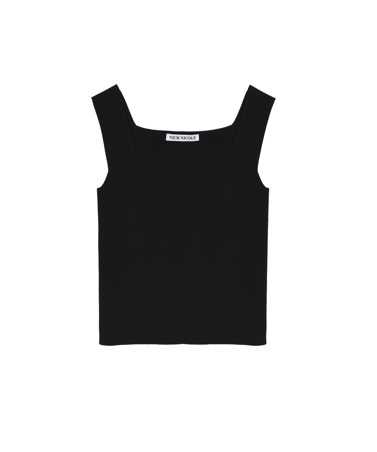 닉앤니콜(NICK&NICOLE) CROP SQUARE NECK KNIT SLEEVELESS_3 COLOR