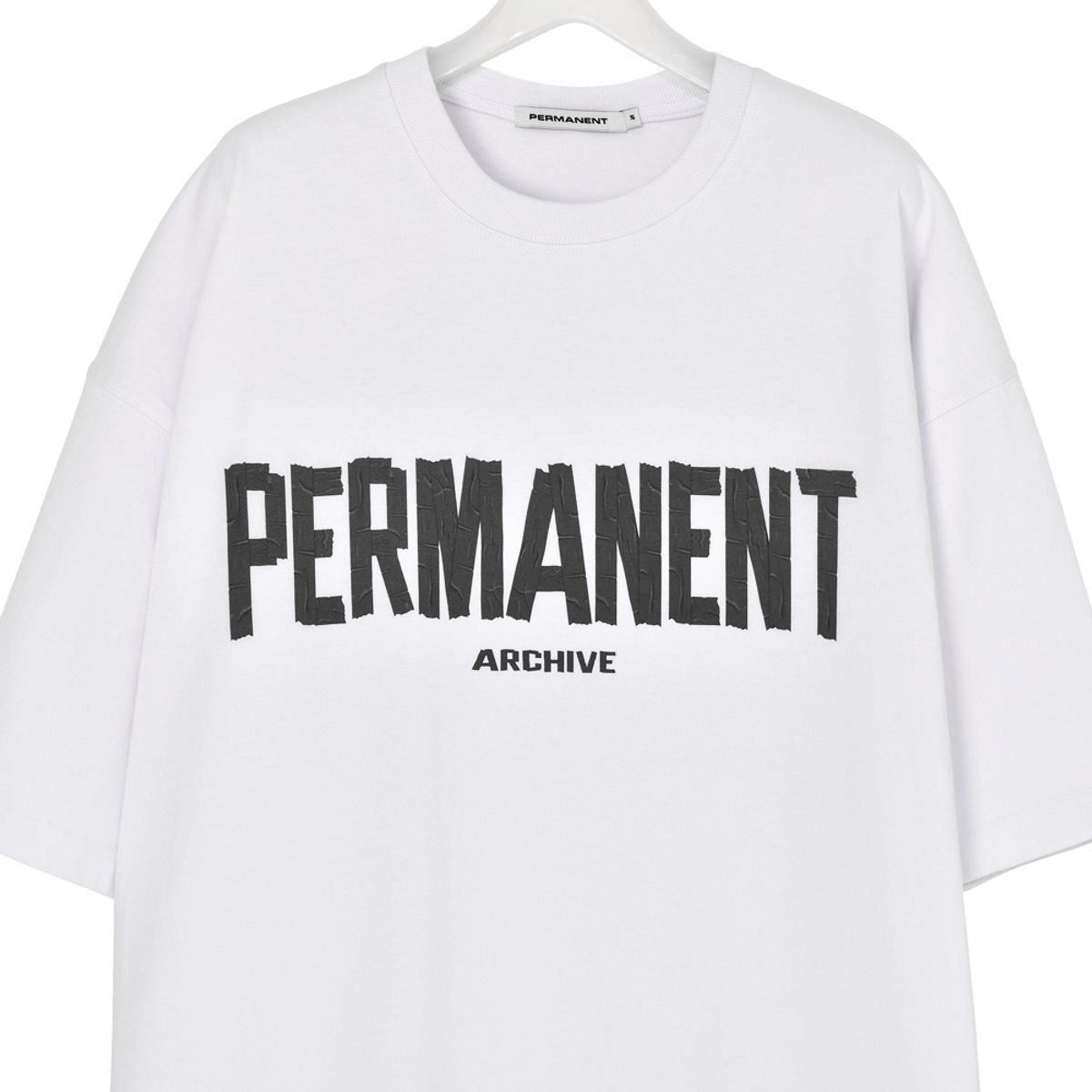 퍼머넌트 아카이브(permanentarchive) FRICTION TAPE T-SHIRT (WHITE)