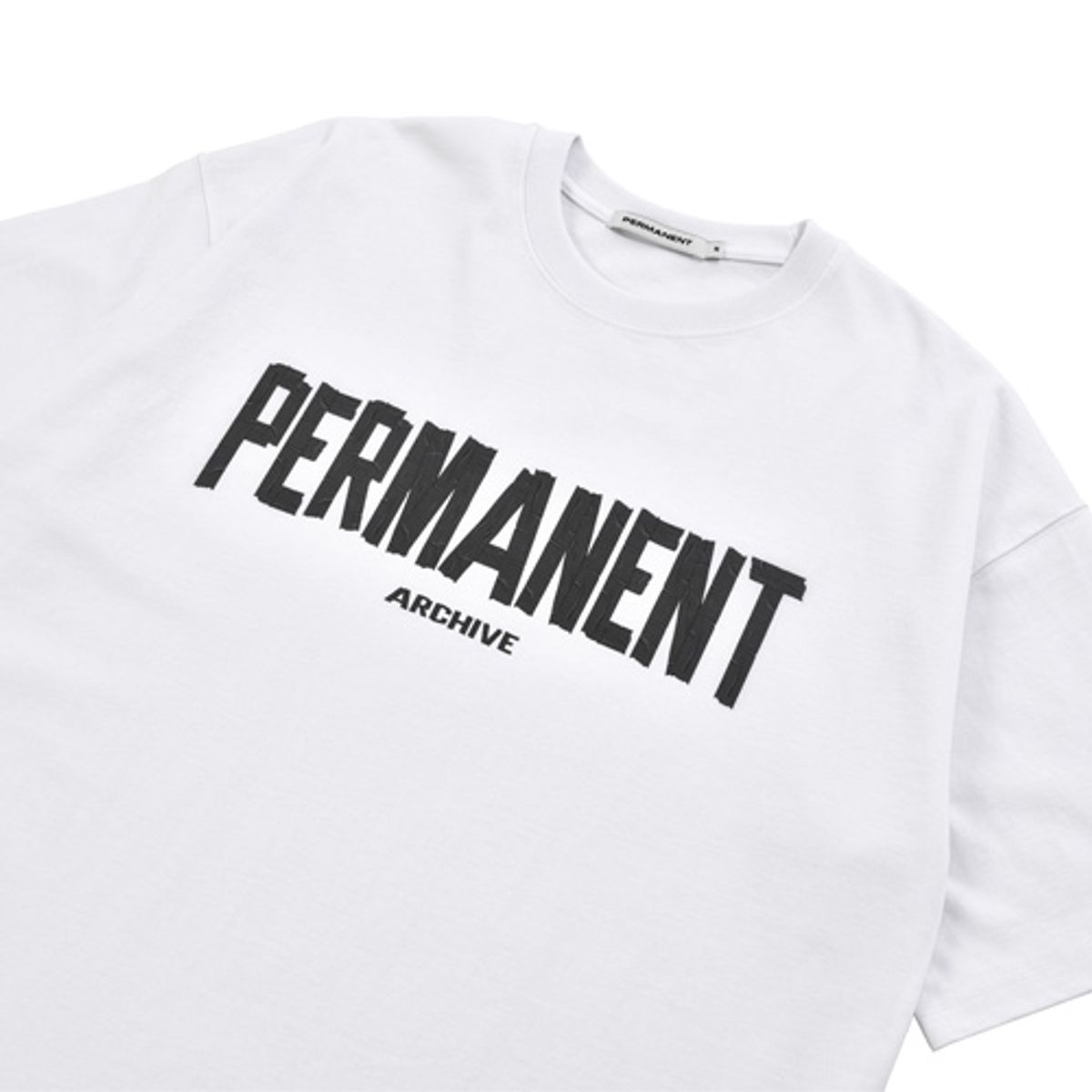 퍼머넌트 아카이브(permanentarchive) FRICTION TAPE T-SHIRT (WHITE)