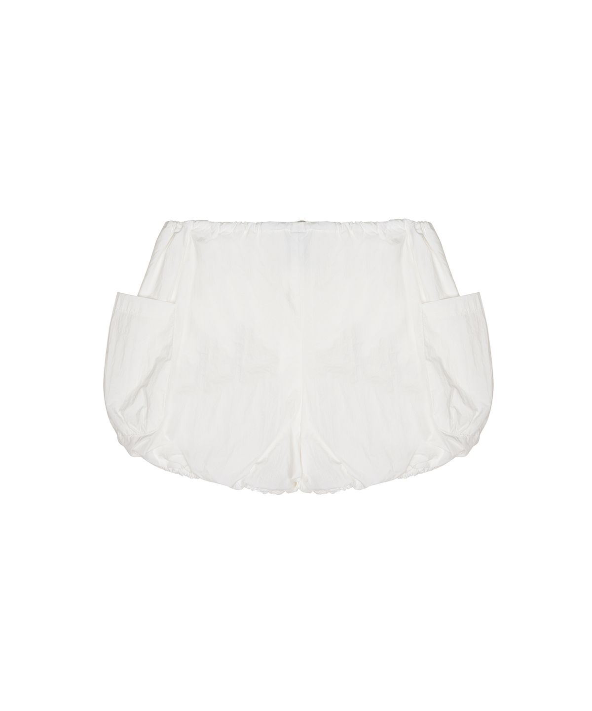 닉앤니콜(NICK&NICOLE) MINIMAL LABEL CARGO SHORT PANTS_IVORY