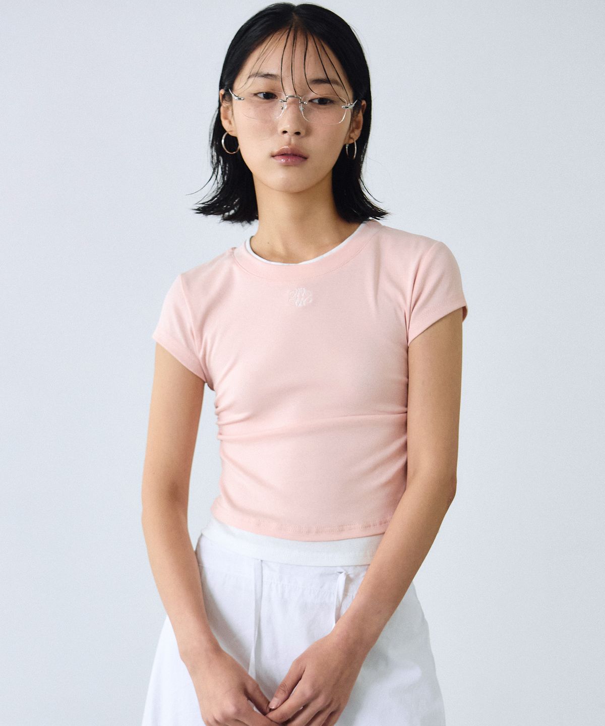닉앤니콜(NICK&NICOLE) NICOLE LAYERED SLEEVE TOP_BABY PINK