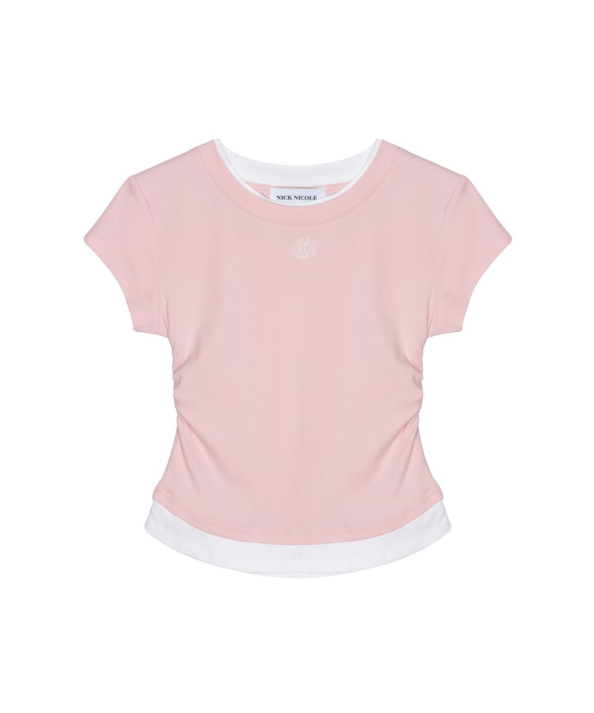닉앤니콜(NICK&NICOLE) NICOLE LAYERED SLEEVE TOP_BABY PINK
