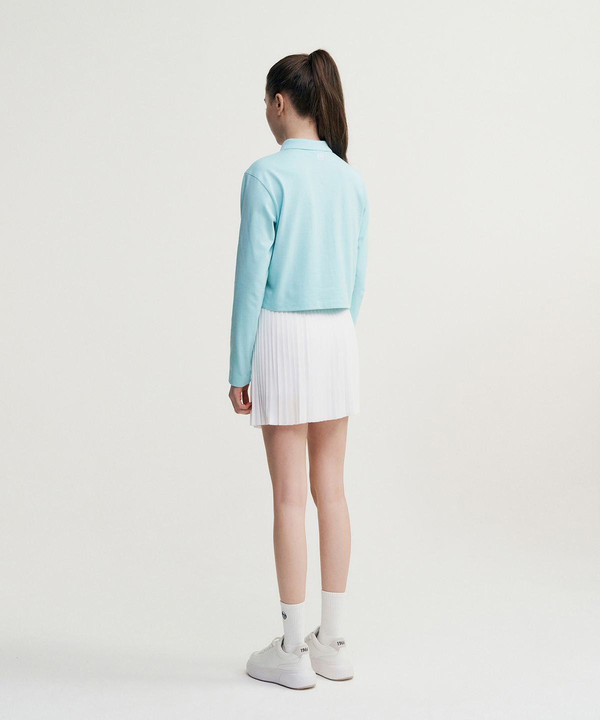 세르지오 타키니(SERGIO TACCHINI) W 데일리 저지 긴팔 폴로 (L.Turquoise)