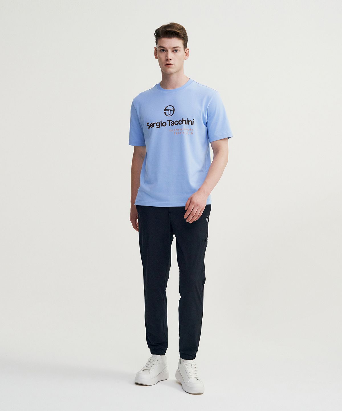 세르지오 타키니(SERGIO TACCHINI) M 데일리 반팔티셔츠 (L.Blue)