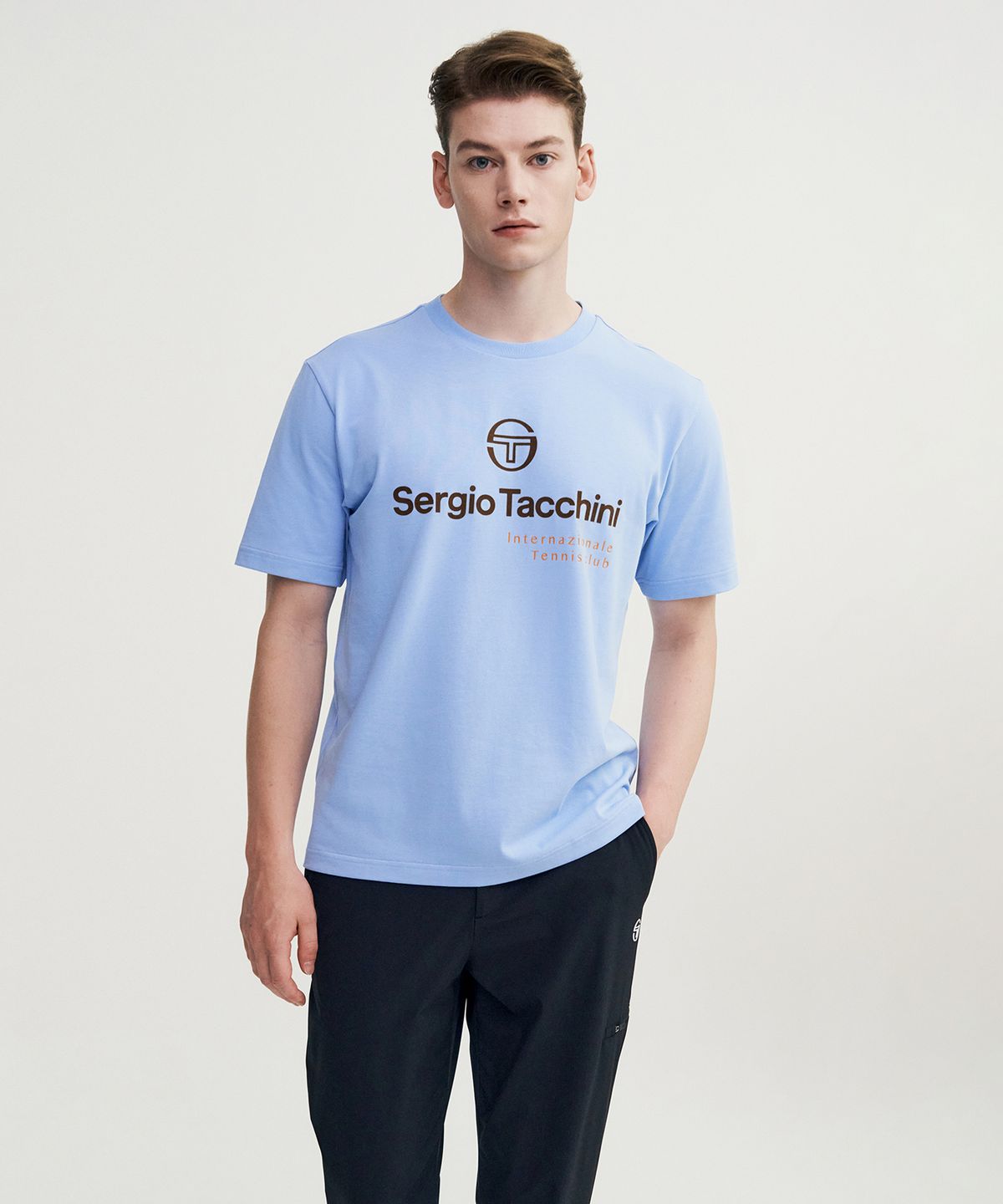 세르지오 타키니(SERGIO TACCHINI) M 데일리 반팔티셔츠 (L.Blue)