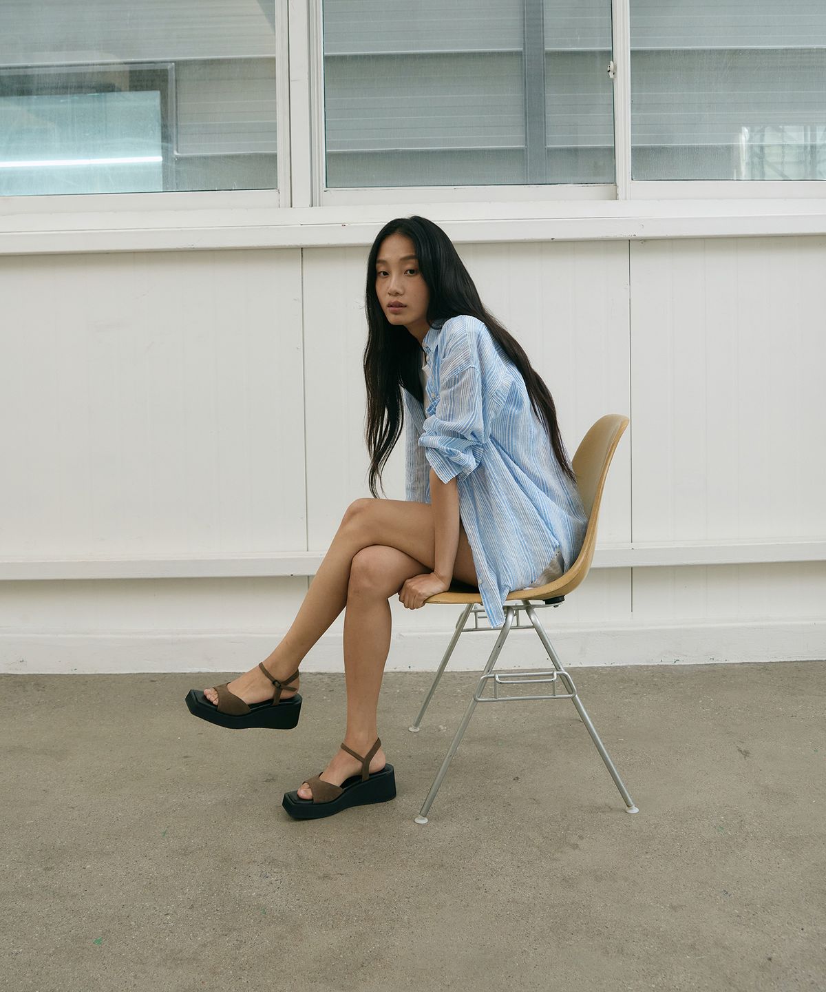 트윗비피(TWVP) 리안 플랫폼 샌들 코코아 Lian Platform Sandals 24S83CO
