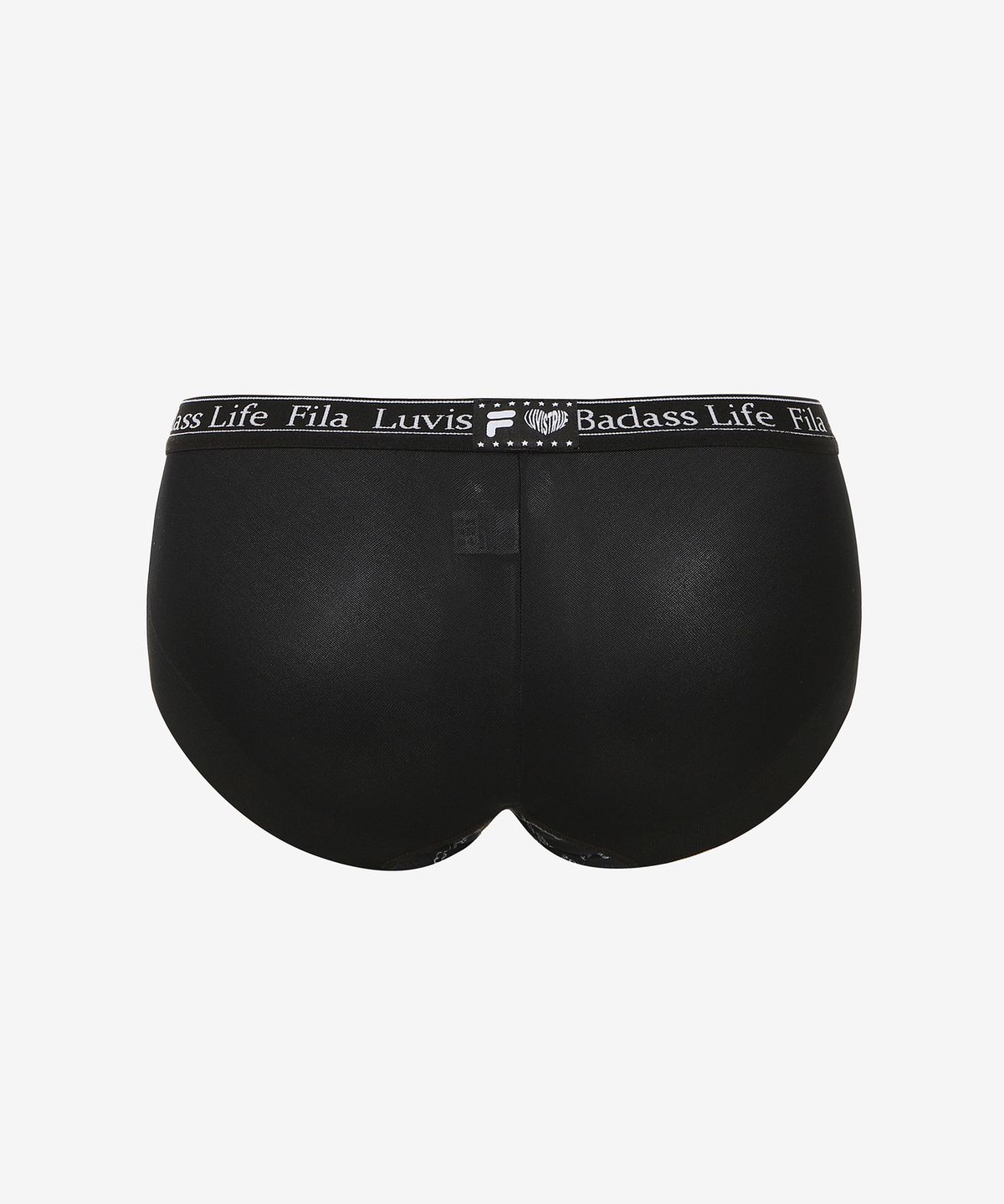 러브이즈트루(LUVISTRUE) [FILA UNDERWEAR X LUVISTRUE] BELLO PATTERN PANTY(BLACK)
