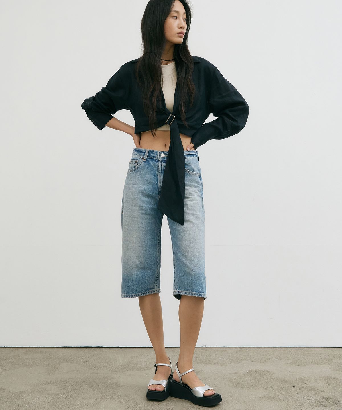 트윗비피(TWVP) 리안 플랫폼 샌들 실버 Lian Platform Sandals 24S83SV