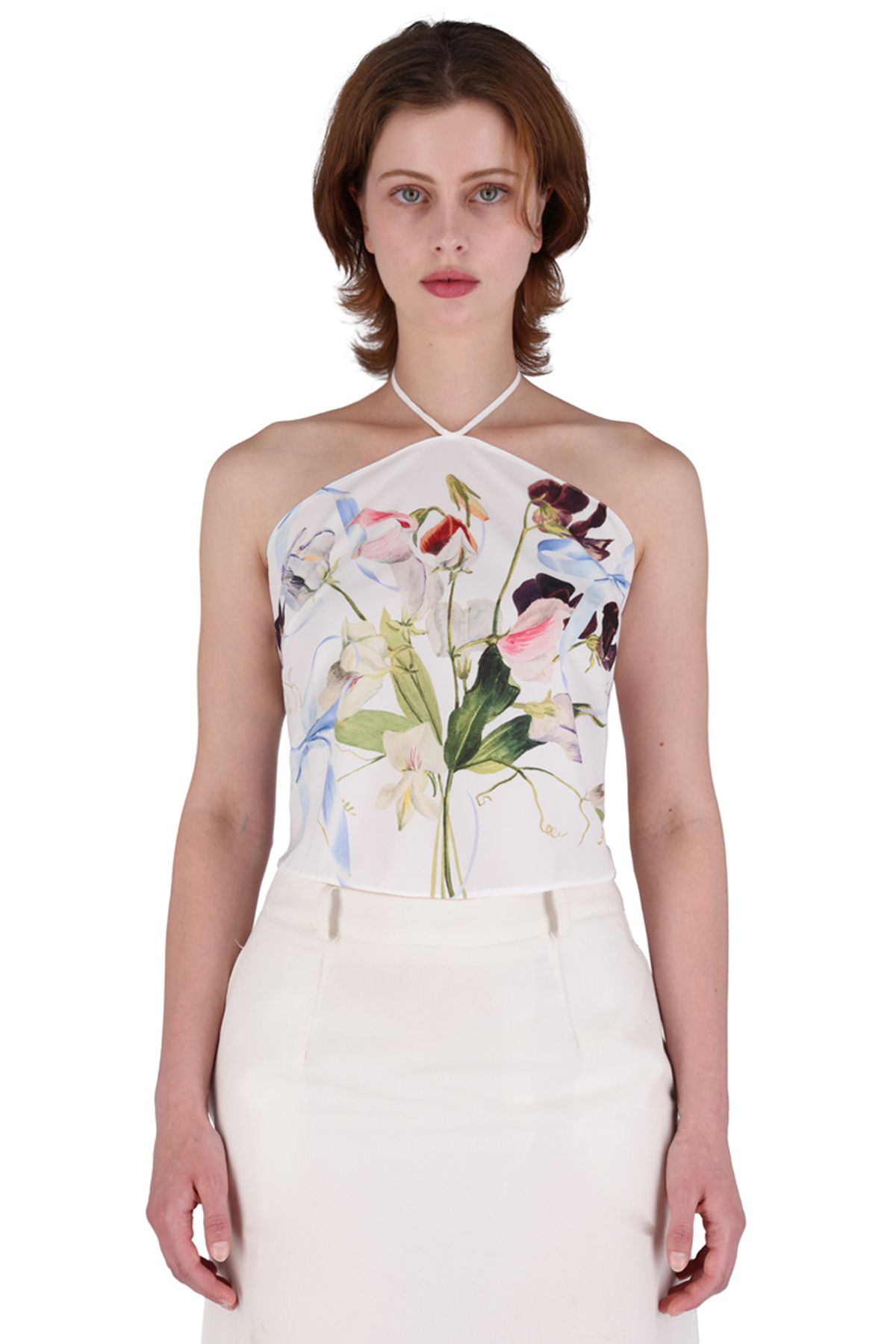 신스레터스(SHINS LETTERS) Sweet Pea Halter Top / No.2