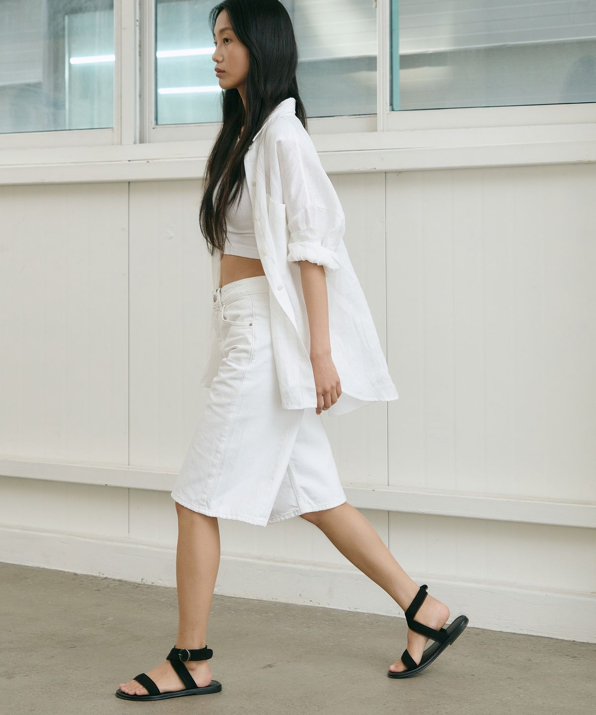 트윗비피(TWVP) 홀터 플랫 샌들 블랙 Haltr Flat Sandals 24S85BK