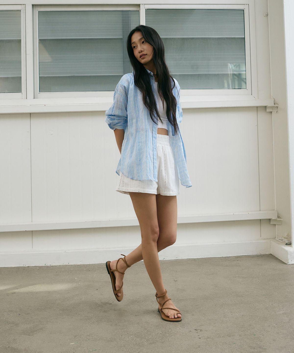 트윗비피(TWVP) 인피니티 플랫샌들 카멜 Infiniti Flat Sandals 24S84CA