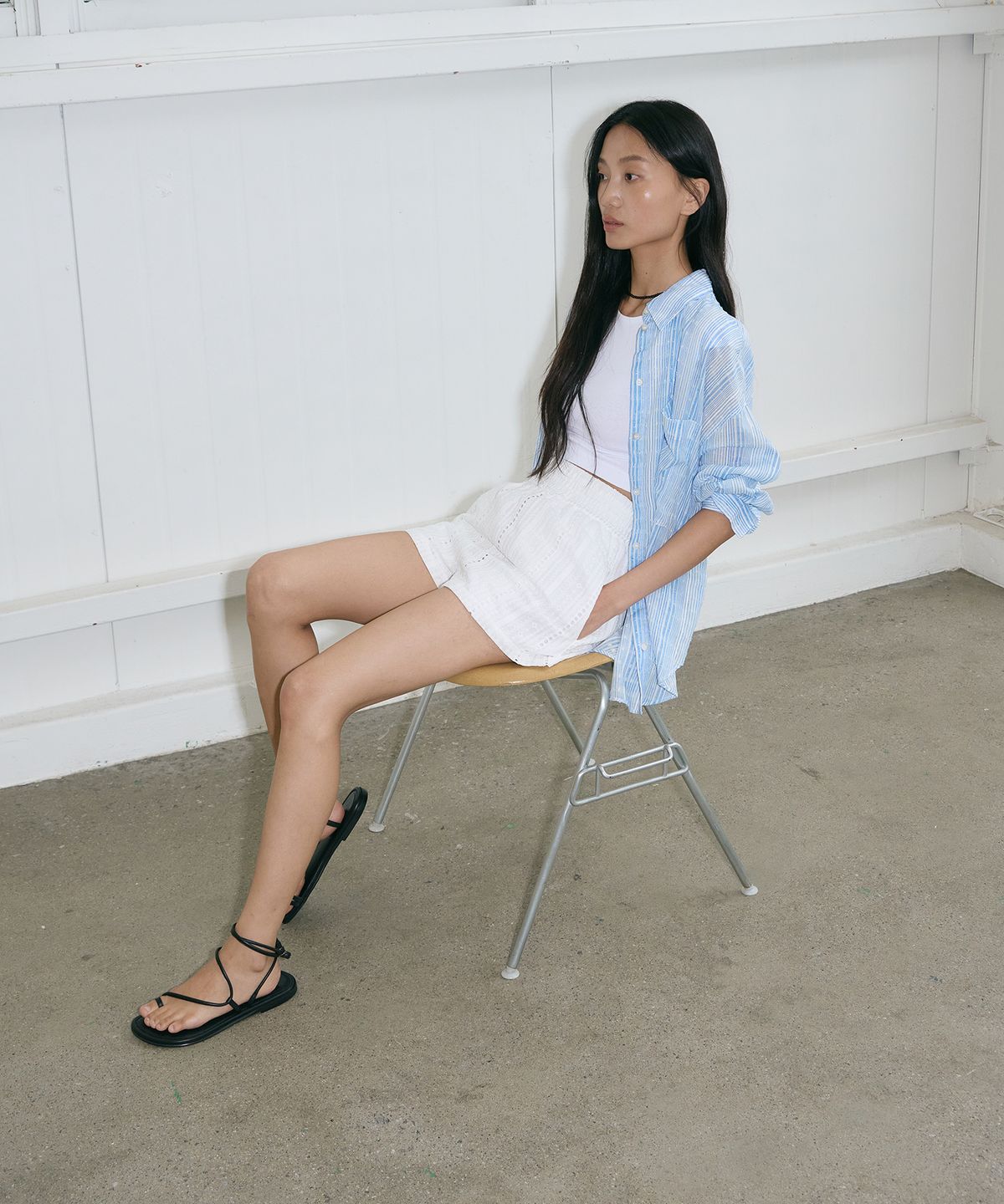 트윗비피(TWVP) 인피니티 플랫샌들 블랙 Infiniti Flat Sandals 24S84BK