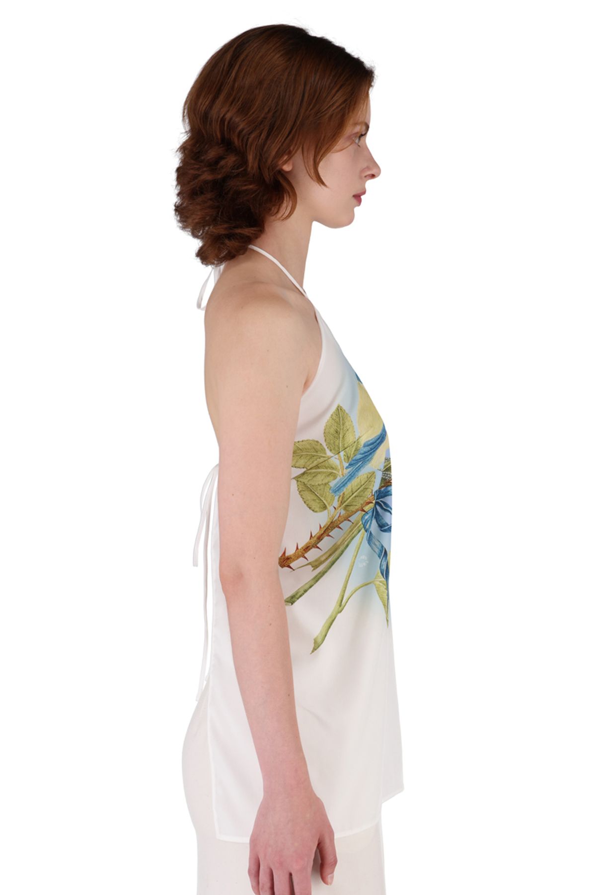 신스레터스(SHINS LETTERS) Blue Bird Halter Top