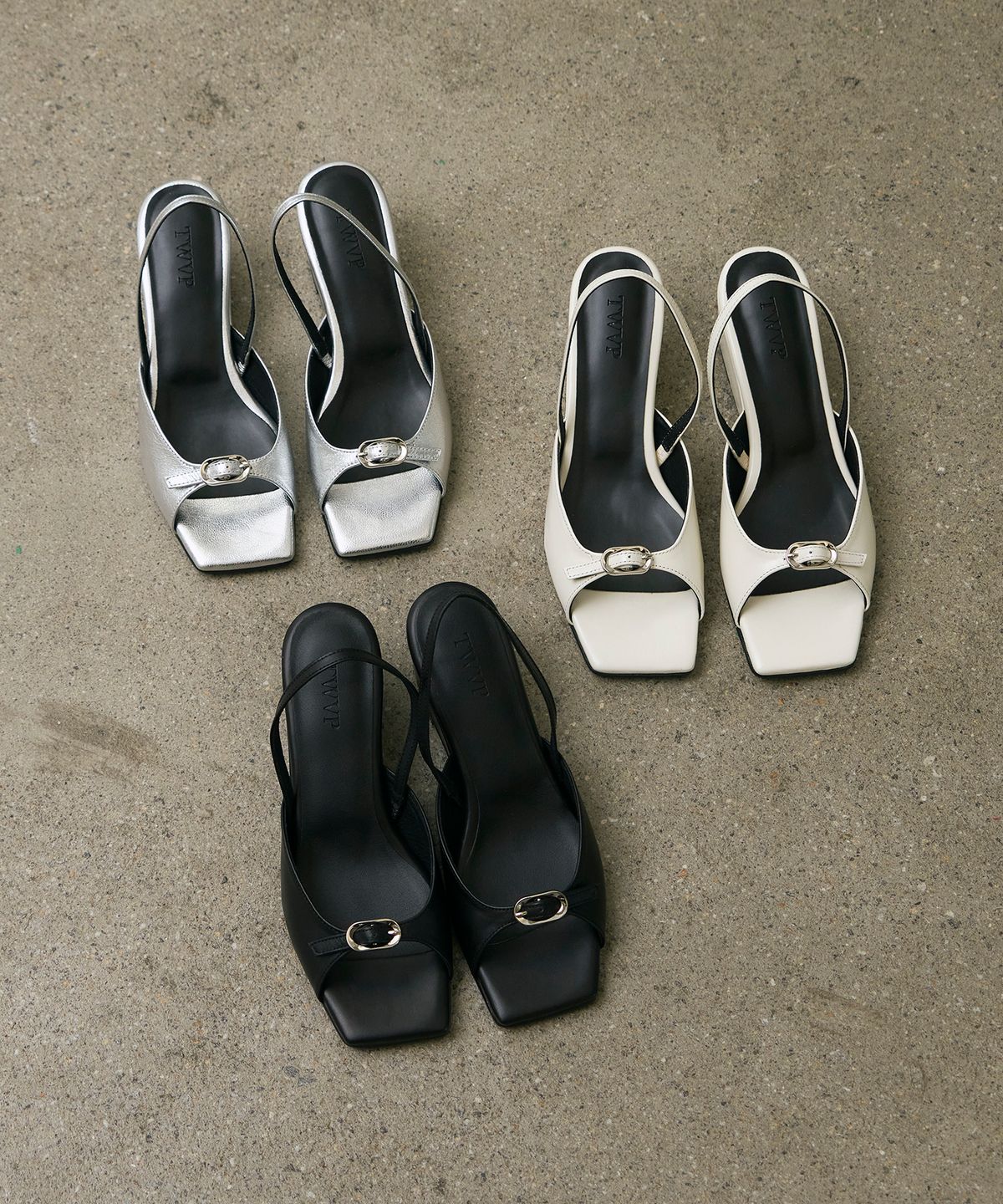 트윗비피(TWVP) 시티 웨지 샌들 실버 City wedge sandals 24S01SV