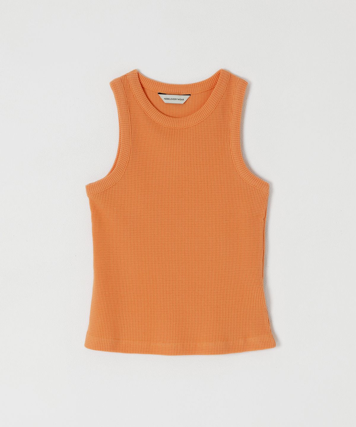 네벨에브리웨어(NEBELEVERYWEAR) Waffle Sleeveless Top (4 Color)