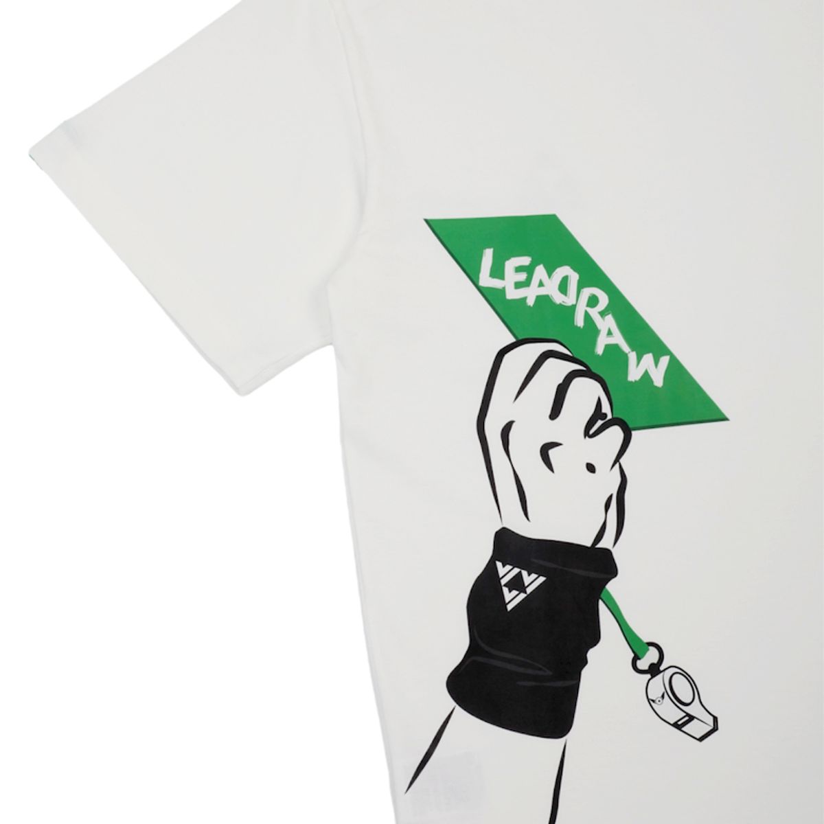 리드로(LEADRAW) 그린카드 티셔츠 _ 화이트