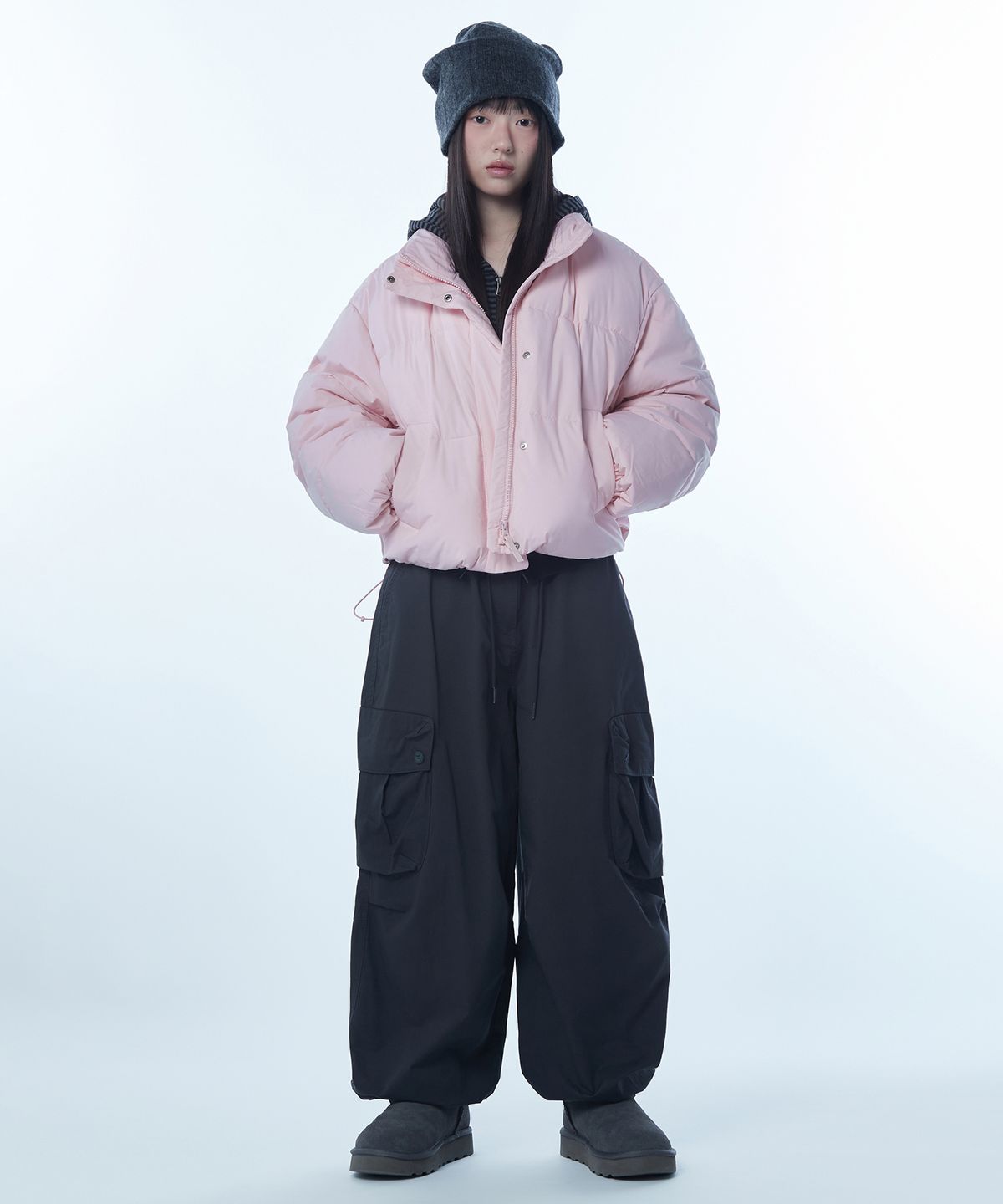 무신사 스탠다드 우먼(MUSINSA STANDARD WOMAN) 우먼즈 데일리 푸퍼 숏 패딩 재킷 [라이트 핑크]