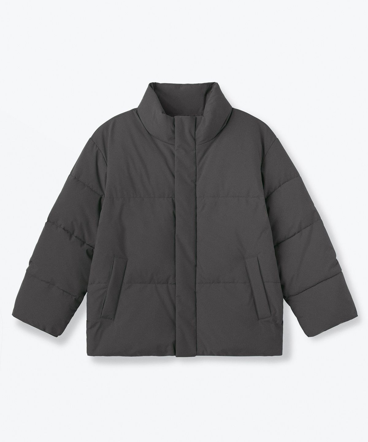 무신사 스탠다드 키즈(MUSINSA STANDARD KIDS) 데일리 푸퍼 숏 패딩 재킷 [딤 그레이]