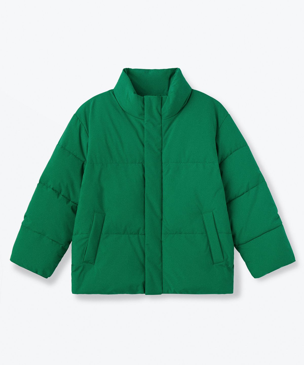 무신사 스탠다드 키즈(MUSINSA STANDARD KIDS) 데일리 푸퍼 숏 패딩 재킷 [아이리시 그린]