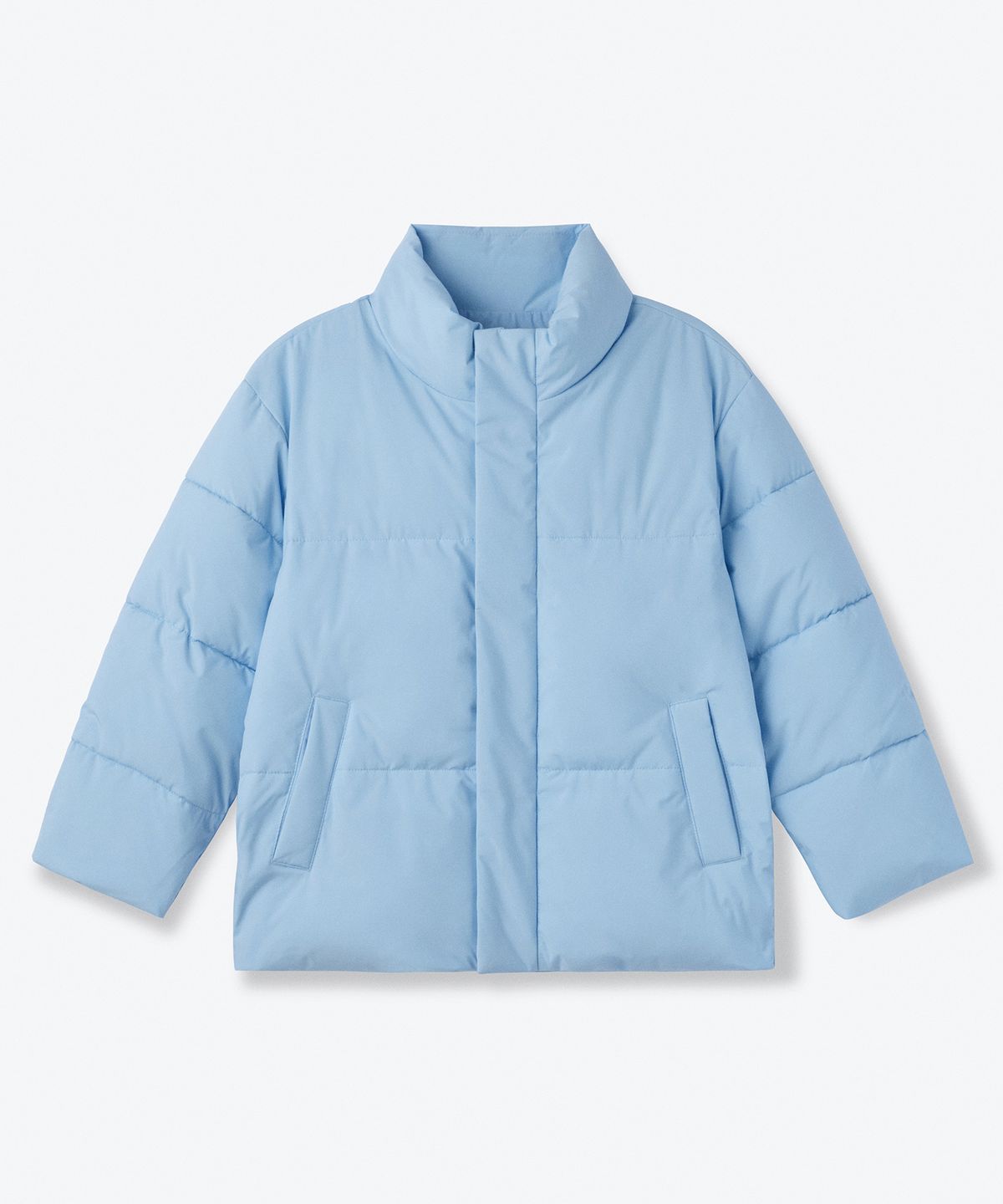 무신사 스탠다드 키즈(MUSINSA STANDARD KIDS) 데일리 푸퍼 숏 패딩 재킷 [스카이 블루]