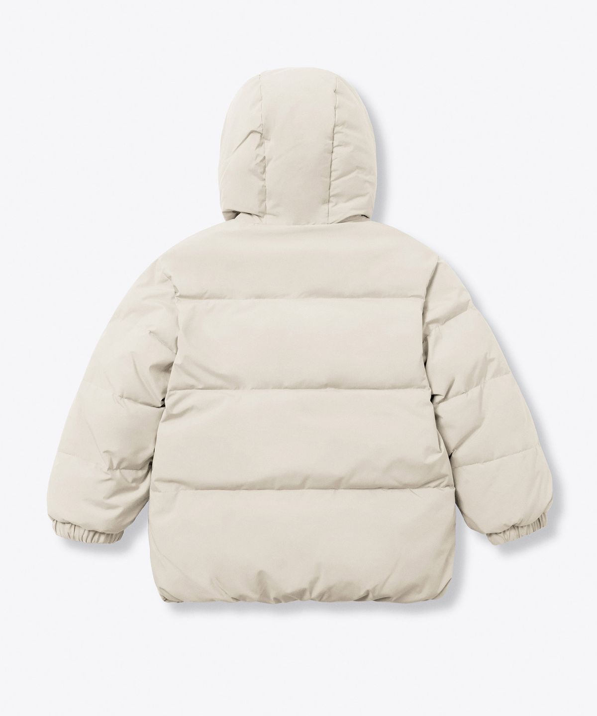 무신사 스탠다드 키즈(MUSINSA STANDARD KIDS) 데일리 푸퍼 리버서블 플리스 후디드 패딩 재킷 [크림/크림]