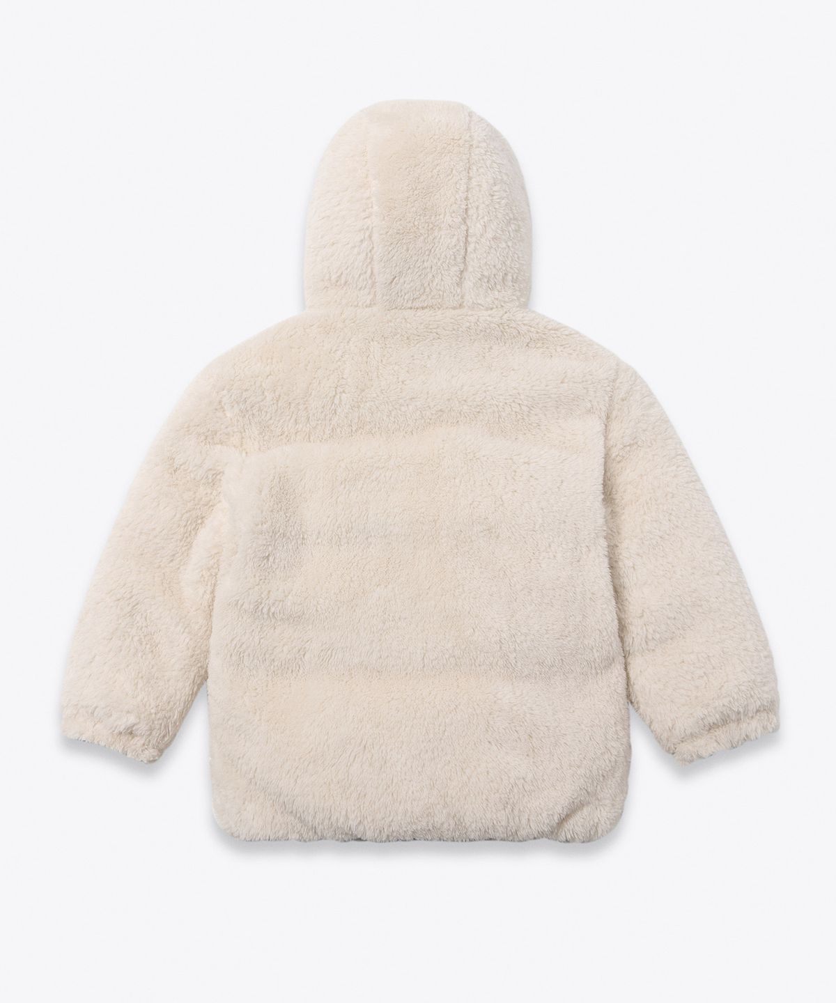 무신사 스탠다드 키즈(MUSINSA STANDARD KIDS) 데일리 푸퍼 리버서블 플리스 후디드 패딩 재킷 [스카이 블루/크림]