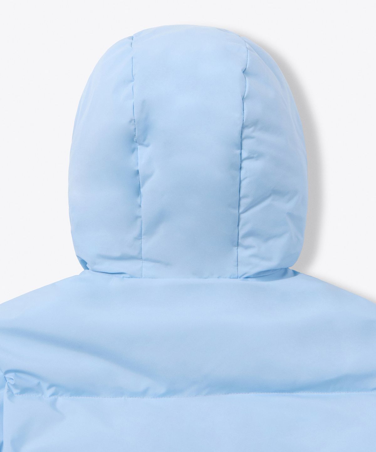 무신사 스탠다드 키즈(MUSINSA STANDARD KIDS) 데일리 푸퍼 리버서블 플리스 후디드 패딩 재킷 [스카이 블루/크림]