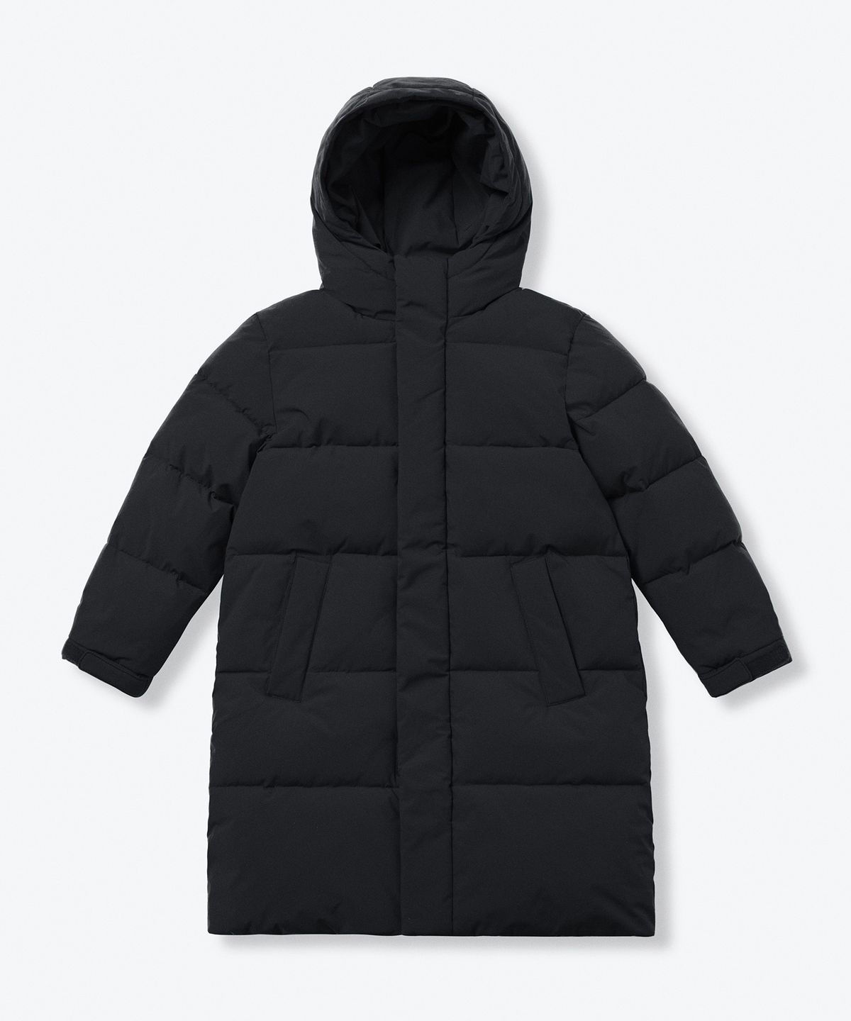 무신사 스탠다드 키즈(MUSINSA STANDARD KIDS) 데일리 푸퍼 롱 패딩 파카 [블랙]
