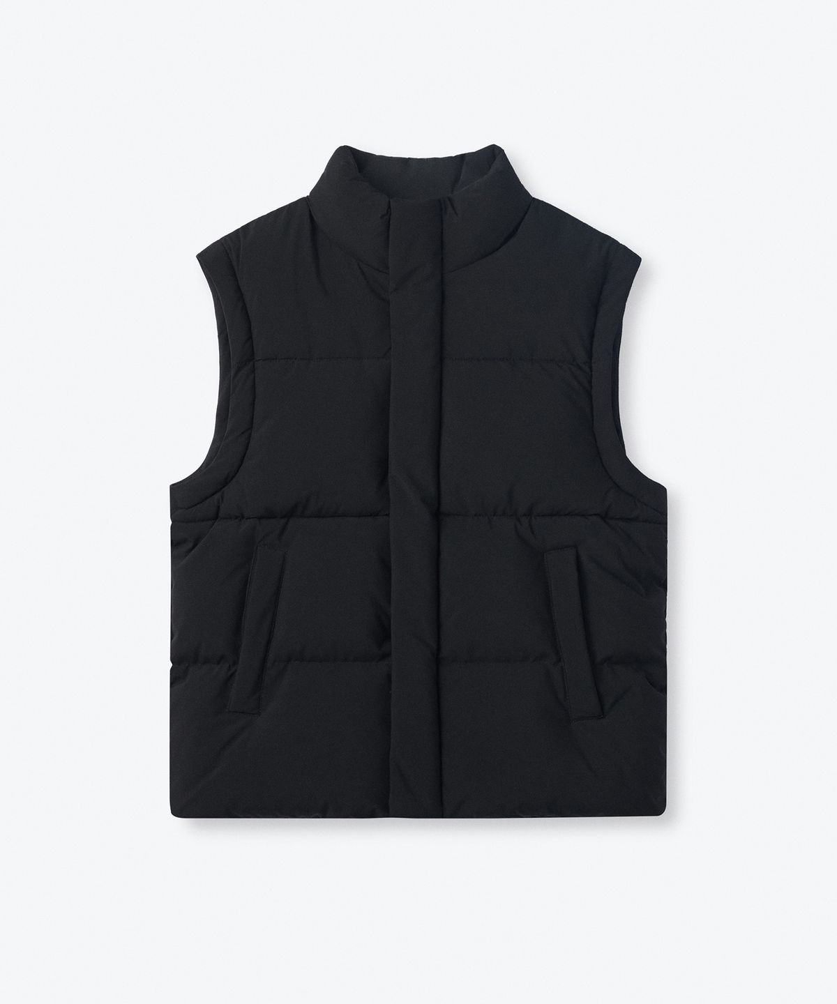 무신사 스탠다드 키즈(MUSINSA STANDARD KIDS) 데일리 푸퍼 디태처블 슬리브 숏 패딩 재킷 [블랙]