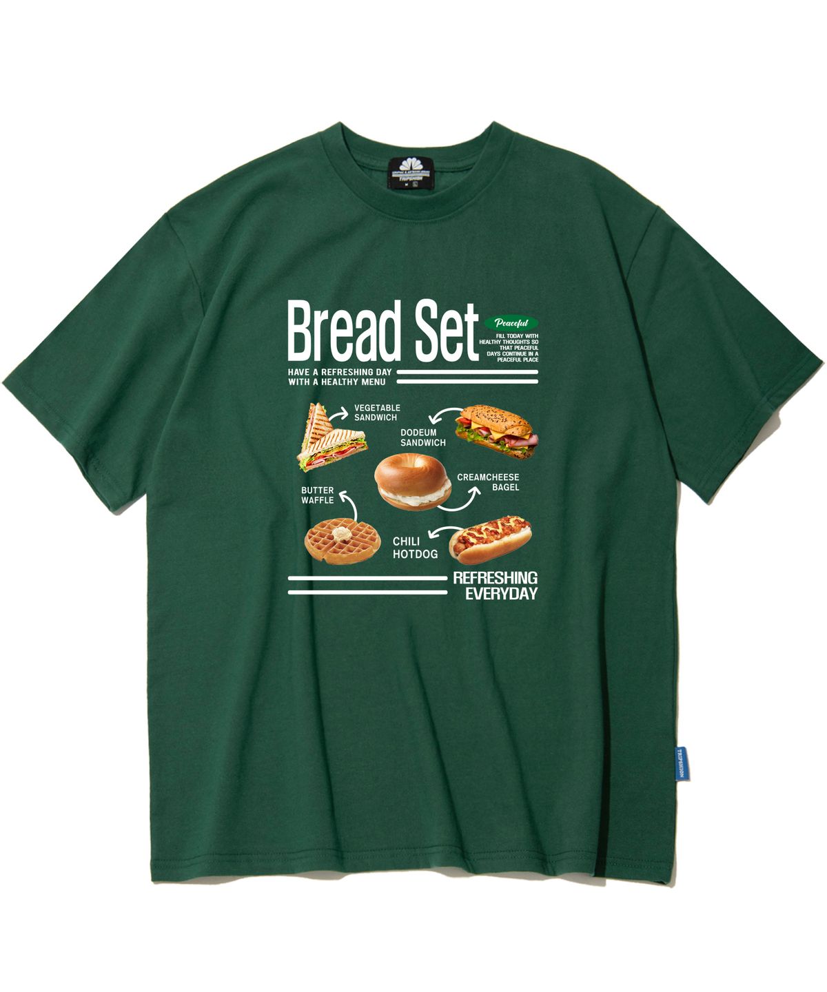 트립션(TRIPSHION) Bread Set 그래픽 티셔츠 - 8 컬러