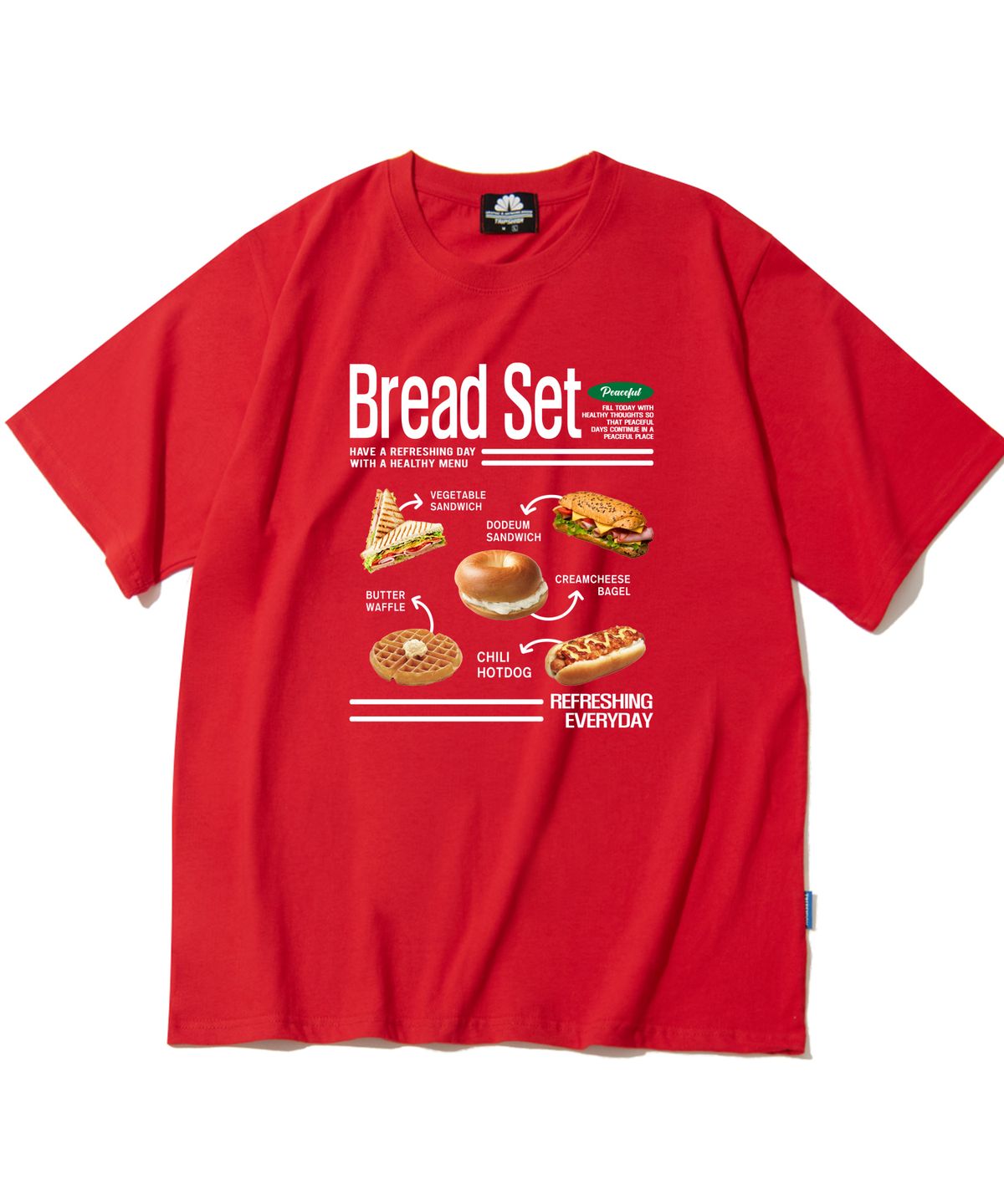 트립션(TRIPSHION) Bread Set 그래픽 티셔츠 - 8 컬러