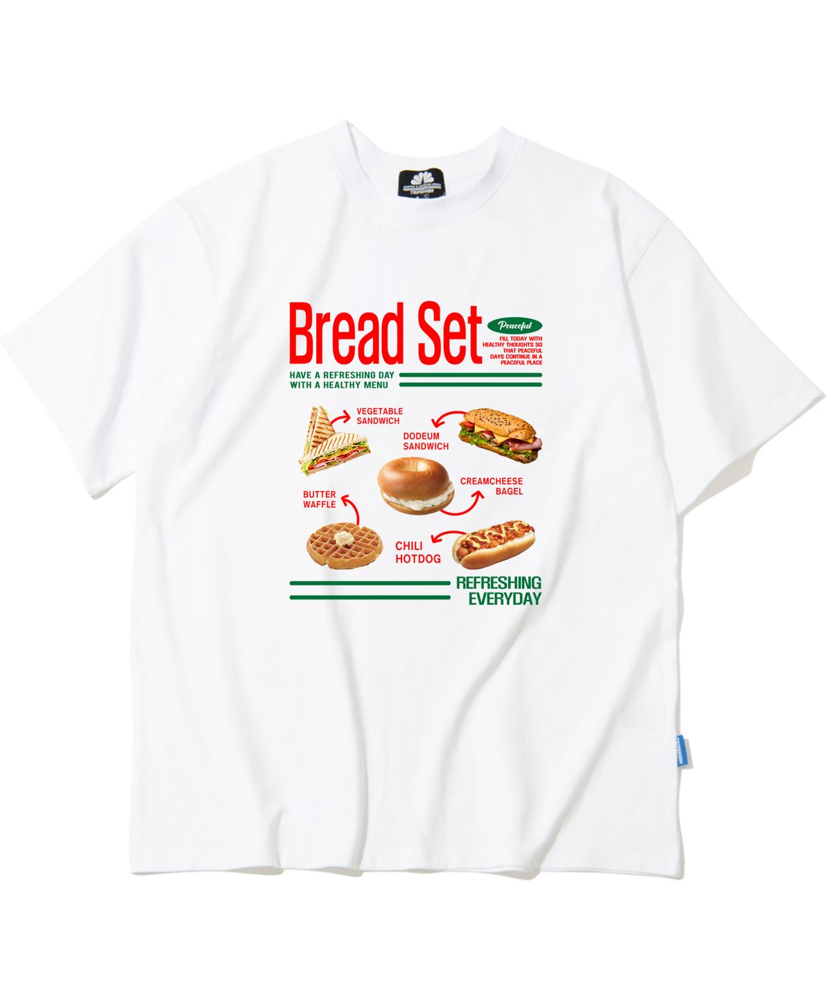 트립션(TRIPSHION) Bread Set 그래픽 티셔츠 - 8 컬러