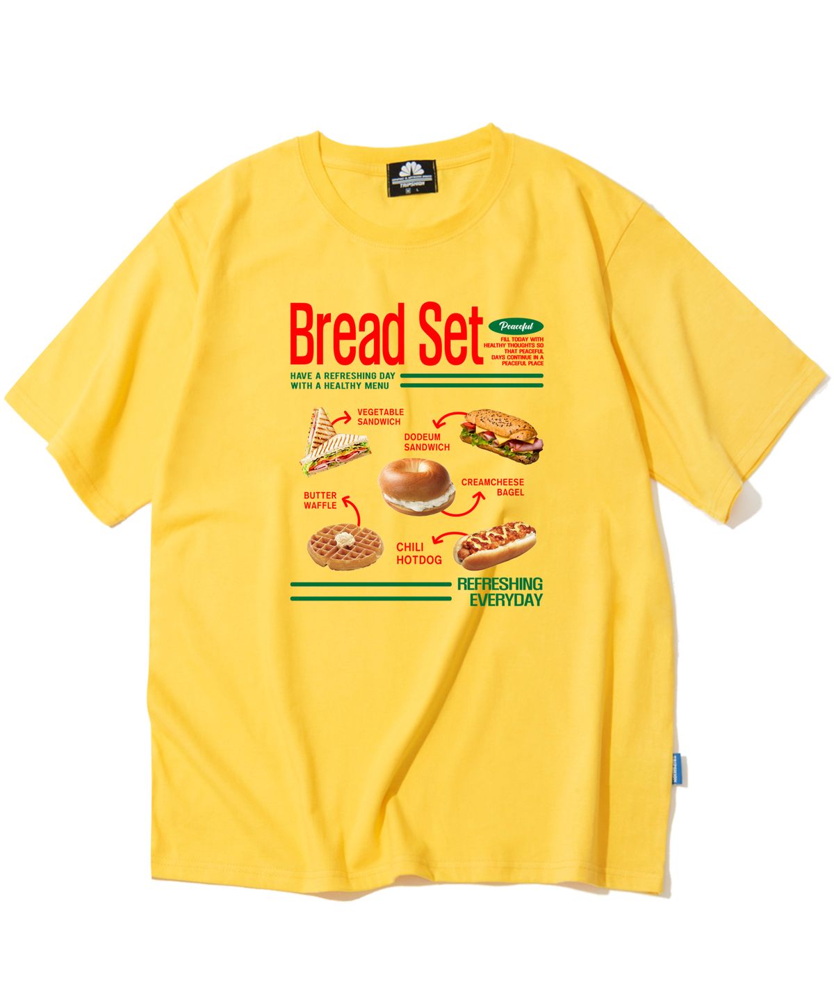 트립션(TRIPSHION) Bread Set 그래픽 티셔츠 - 8 컬러