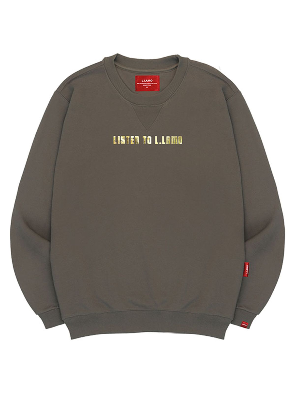 엘라모(LLAMO) 골드리슨 맨투맨 남녀공용 빅사이즈 S~4XL