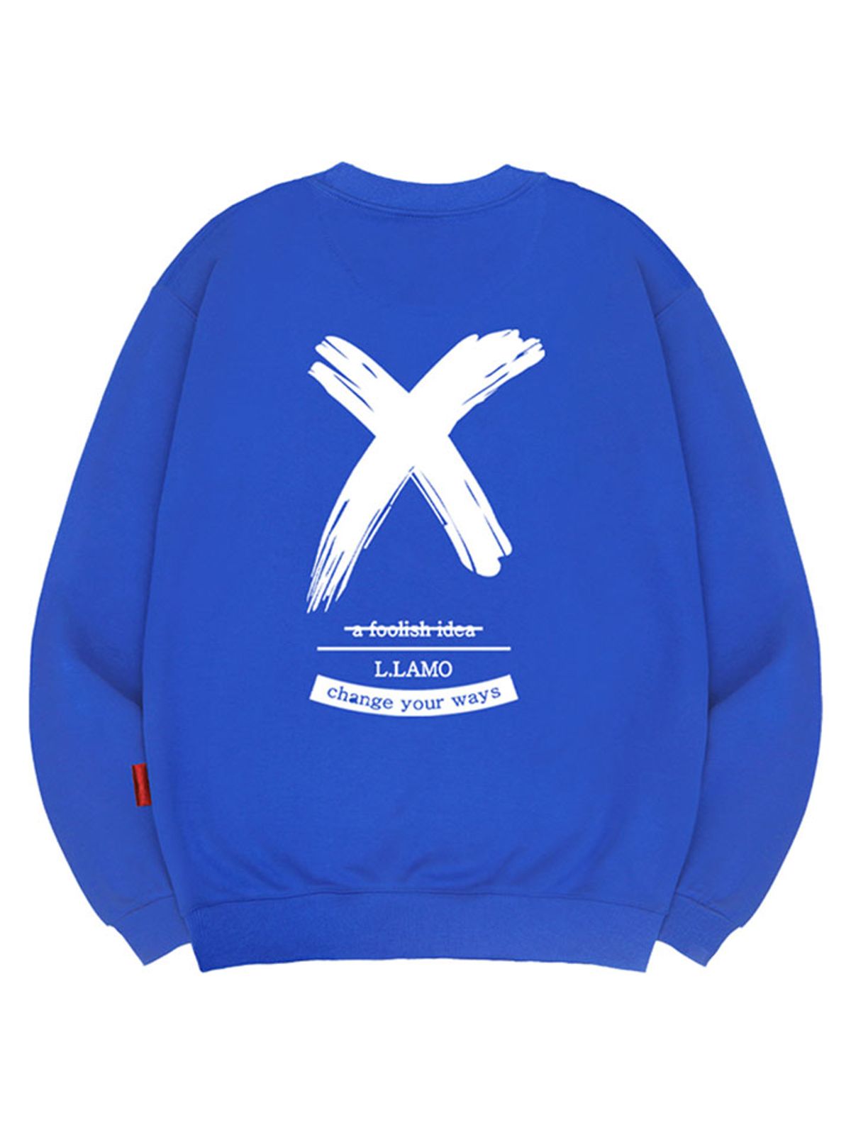 엘라모(LLAMO) 엑스아이디어 맨투맨 남녀공용 빅사이즈 S~4XL
