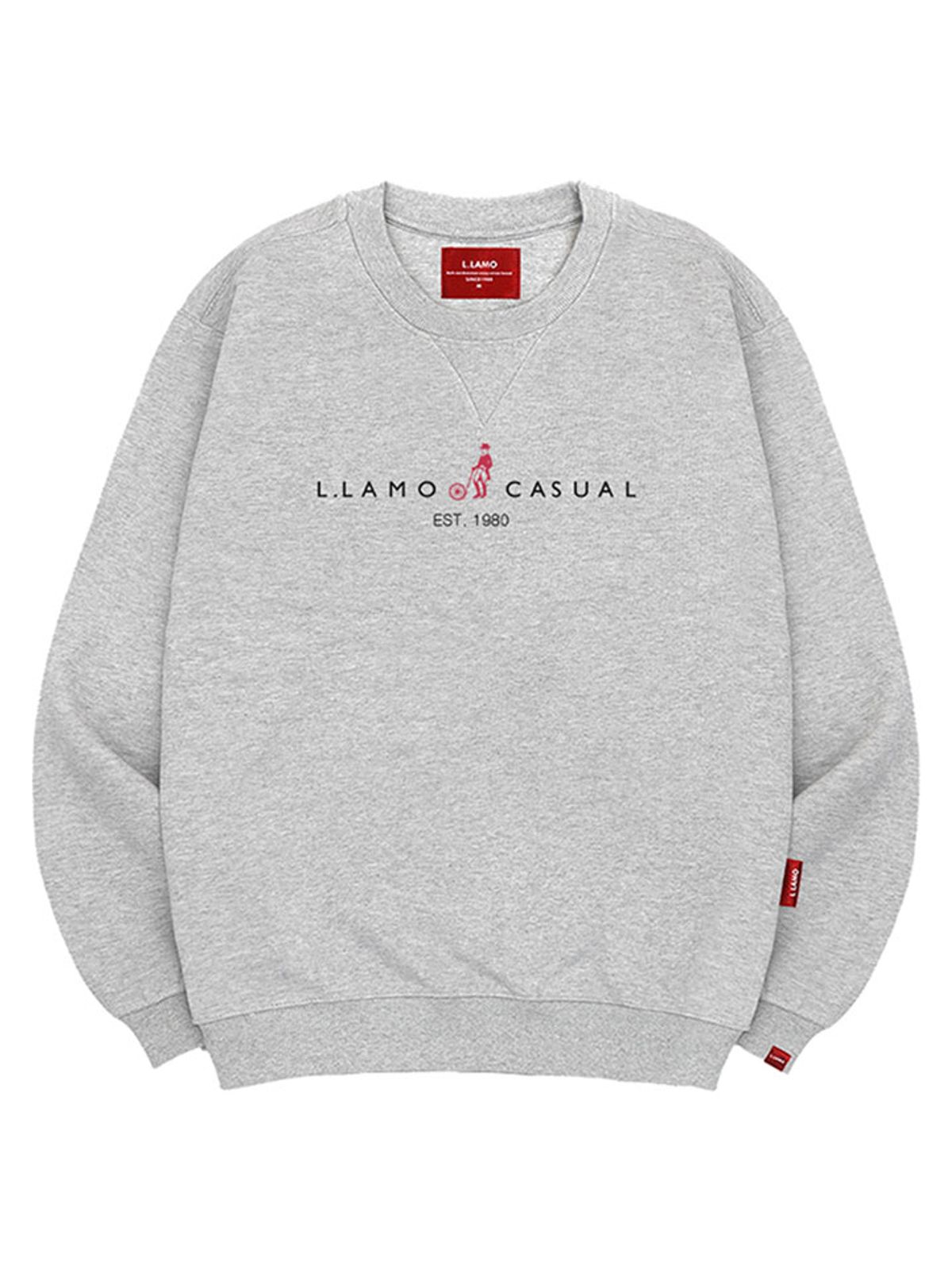 엘라모(LLAMO) 캐주얼엘라모 맨투맨 남녀공용 빅사이즈 S~4XL