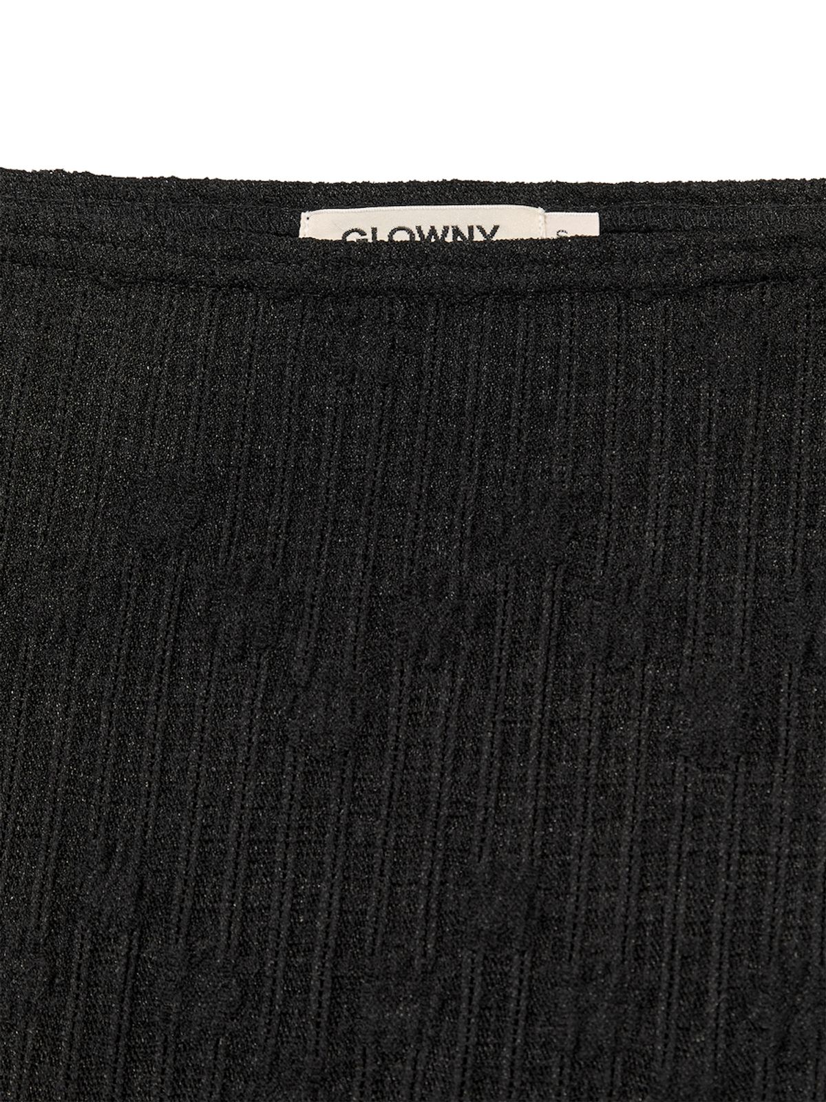 글로니(GLOWNY) ISLAND SHEER LONG SKIRT (BLACK)