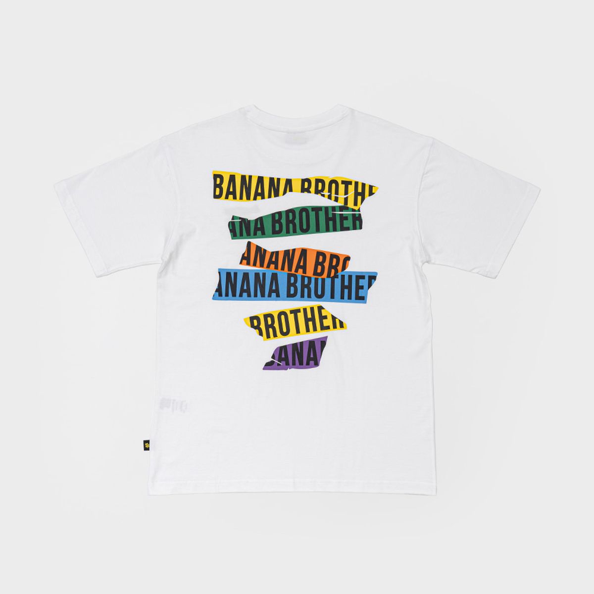 바나나시스터즈(BANANA SISTERS) BANANA 테이핑 화이트 티셔츠