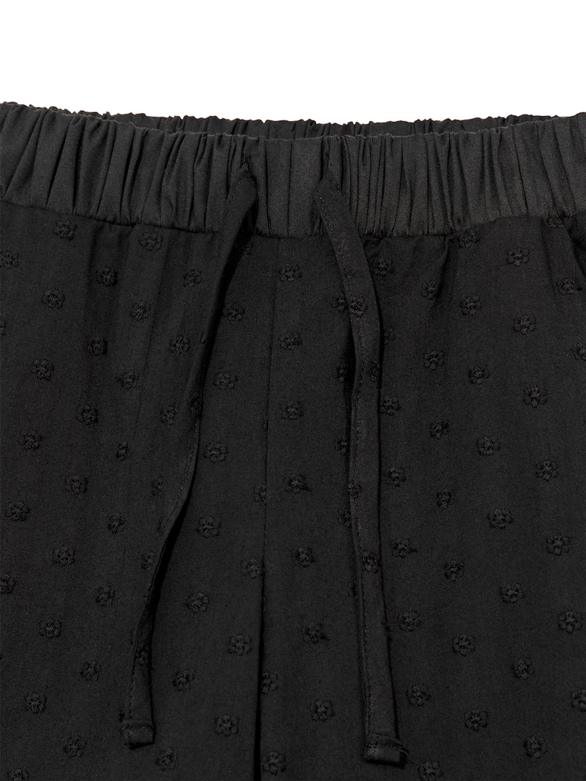 글로니(GLOWNY) SOPHIES EYELET PANTS (BLACK)